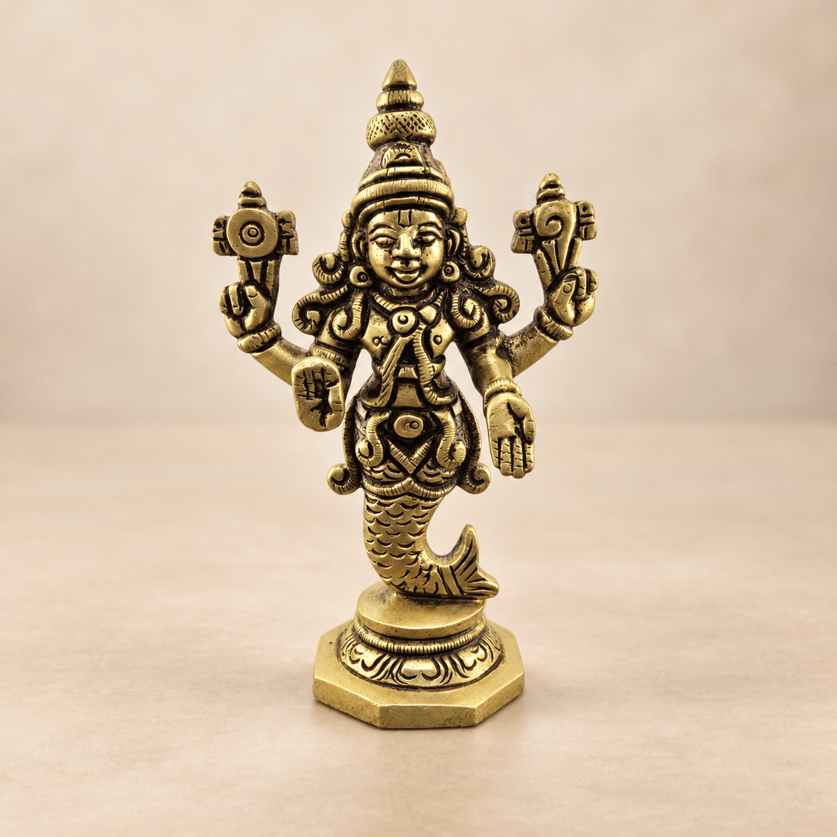 Brass Dashavatara of Vishnu Murti 4" – Choose Your Avatar - Matchless Gifts