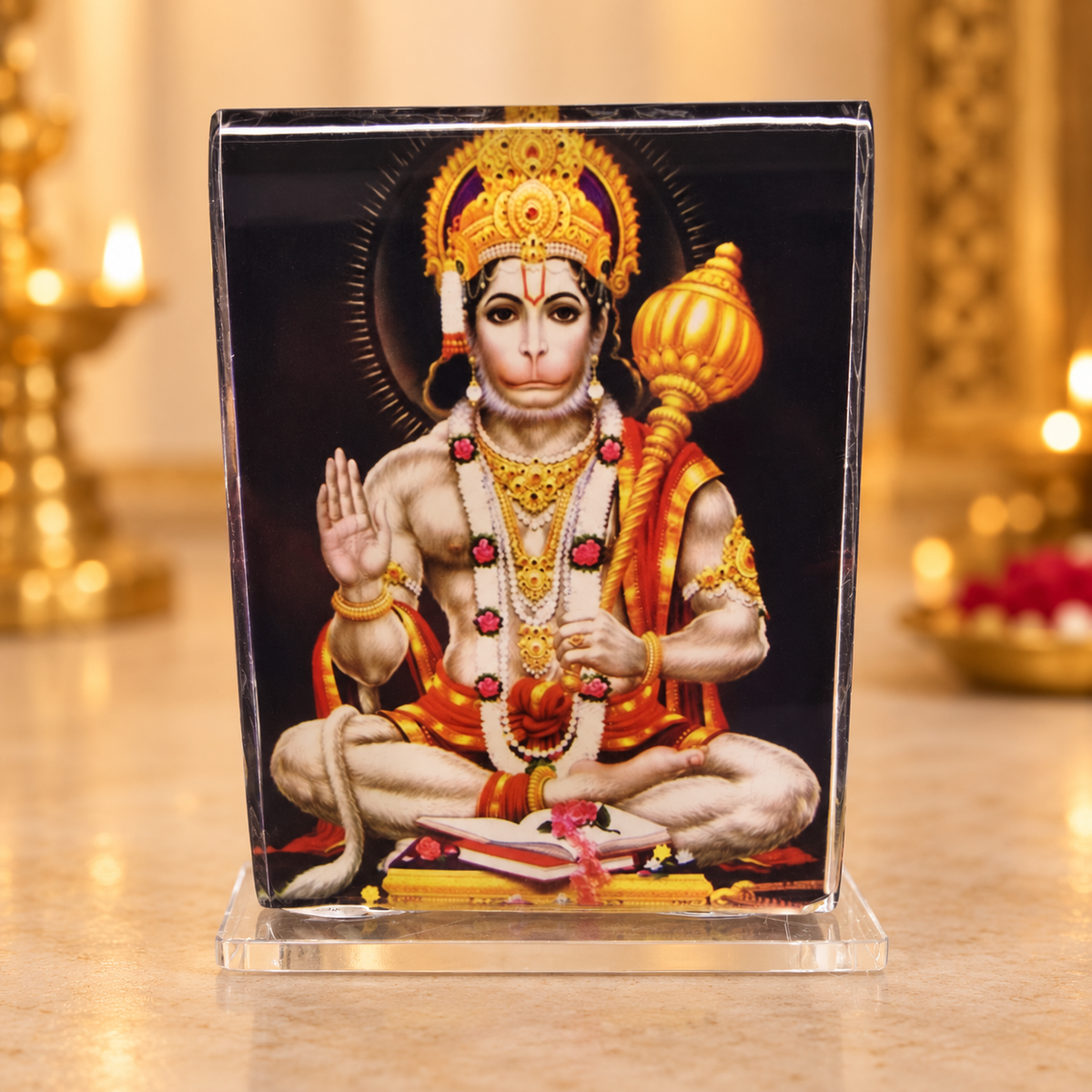 Acrylic Hanuman Photo Stand – Choose Your Size