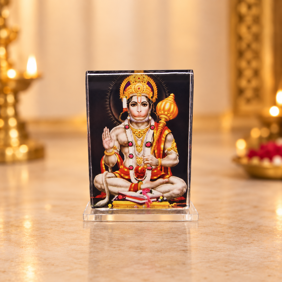 Acrylic Hanuman Photo Stand – Choose Your Size