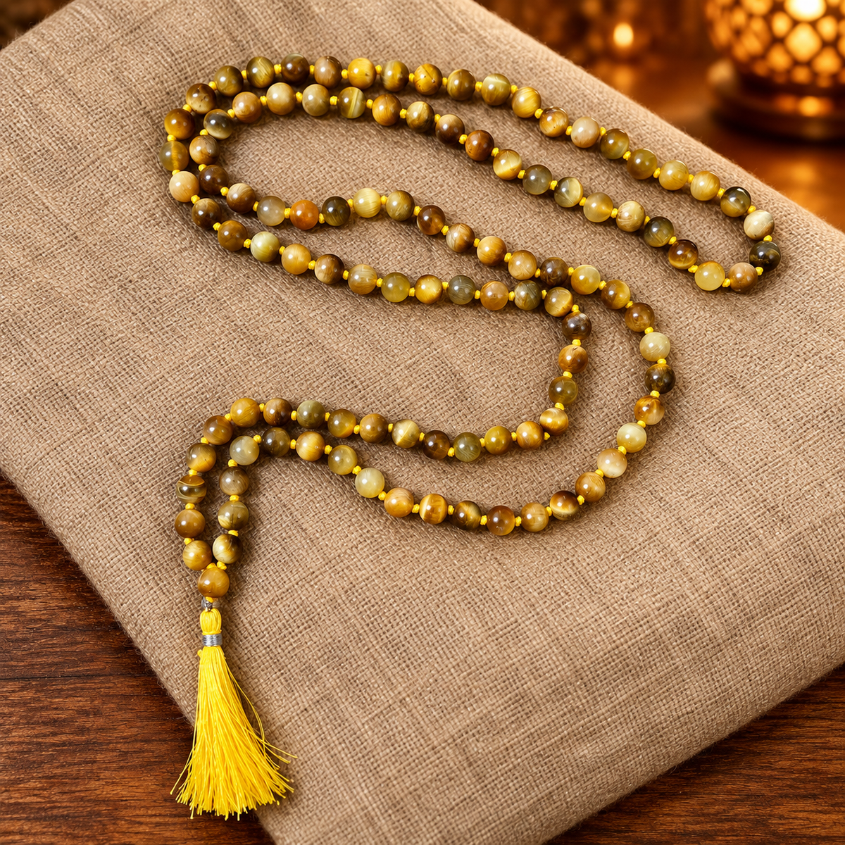 Natural Stone Japa Mala w/ 108 Beads 16"