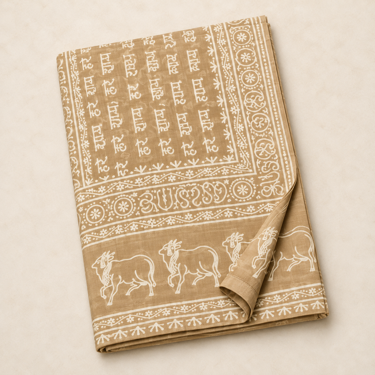 Harinam Cow Print Cotton Chadar | Assorted Colors