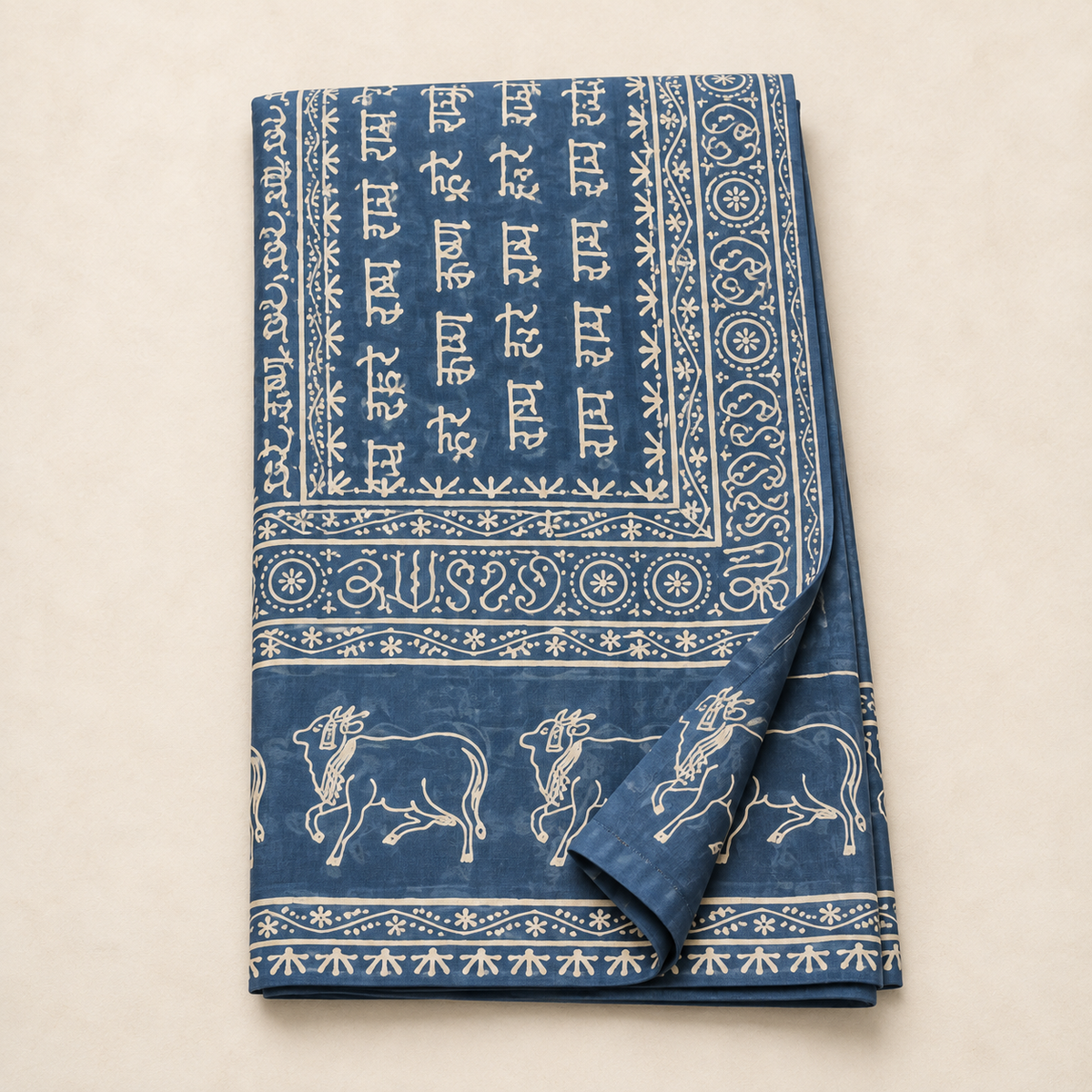 Harinam Cow Print Cotton Chadar | Assorted Colors