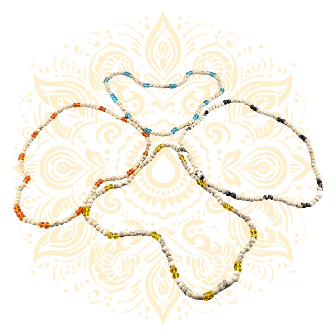 Tulasi Necklace w/ Decorative Stone Beads | 5 Colors - Matchless Gifts