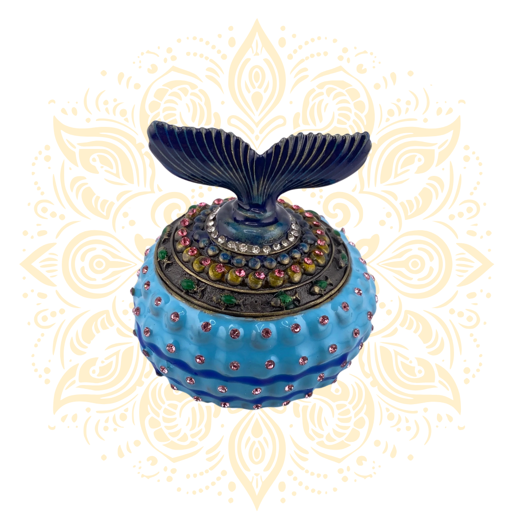 Vintage Antique Jewelry Box | Decorative Trinket Storage Box