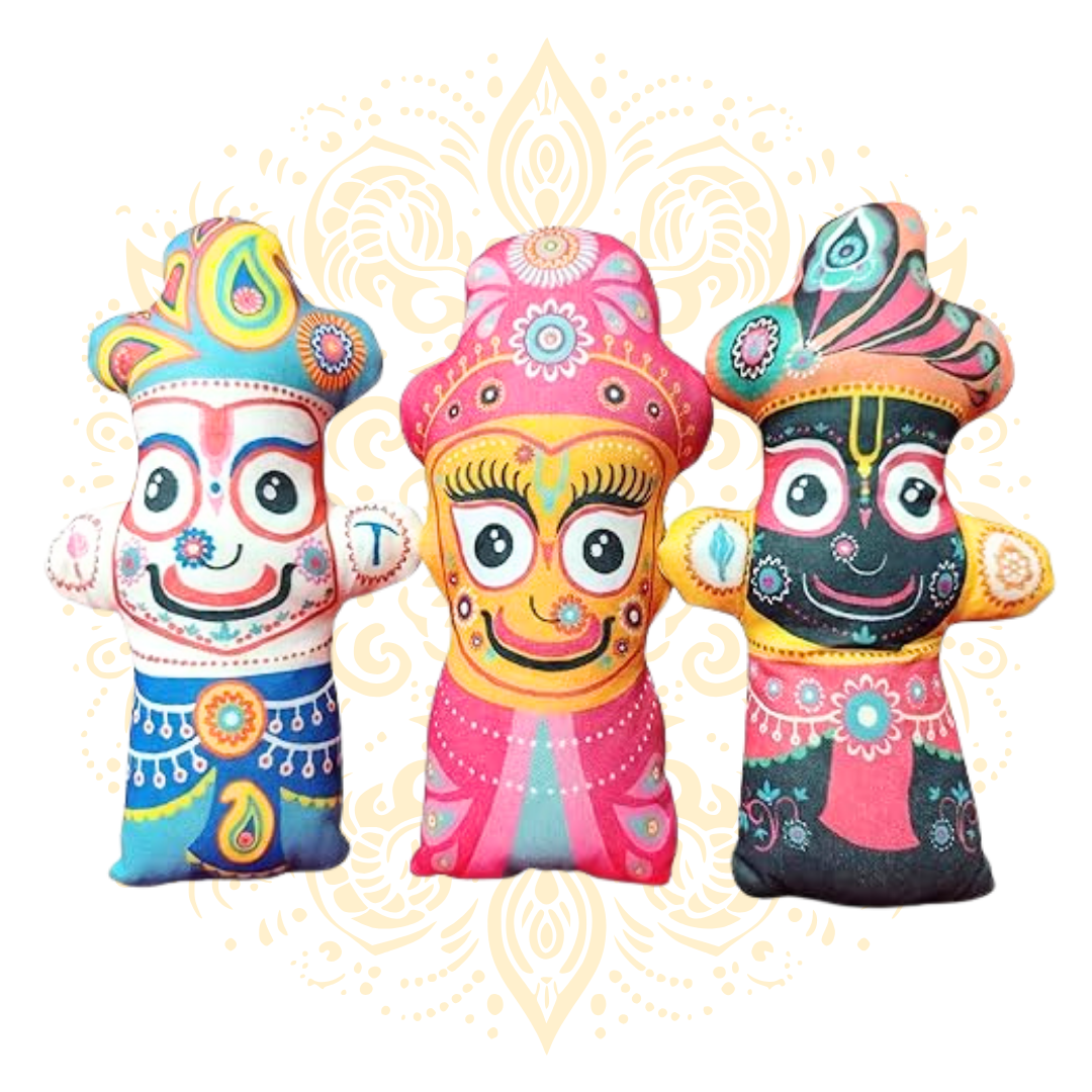 Jagannath Baladeva Subhadra Cloth Doll Set 7”