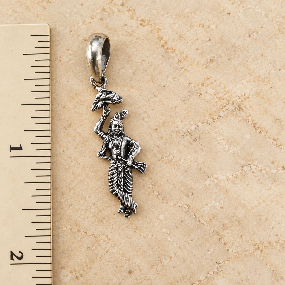 925 Sterling Silver Govardhan Krishna