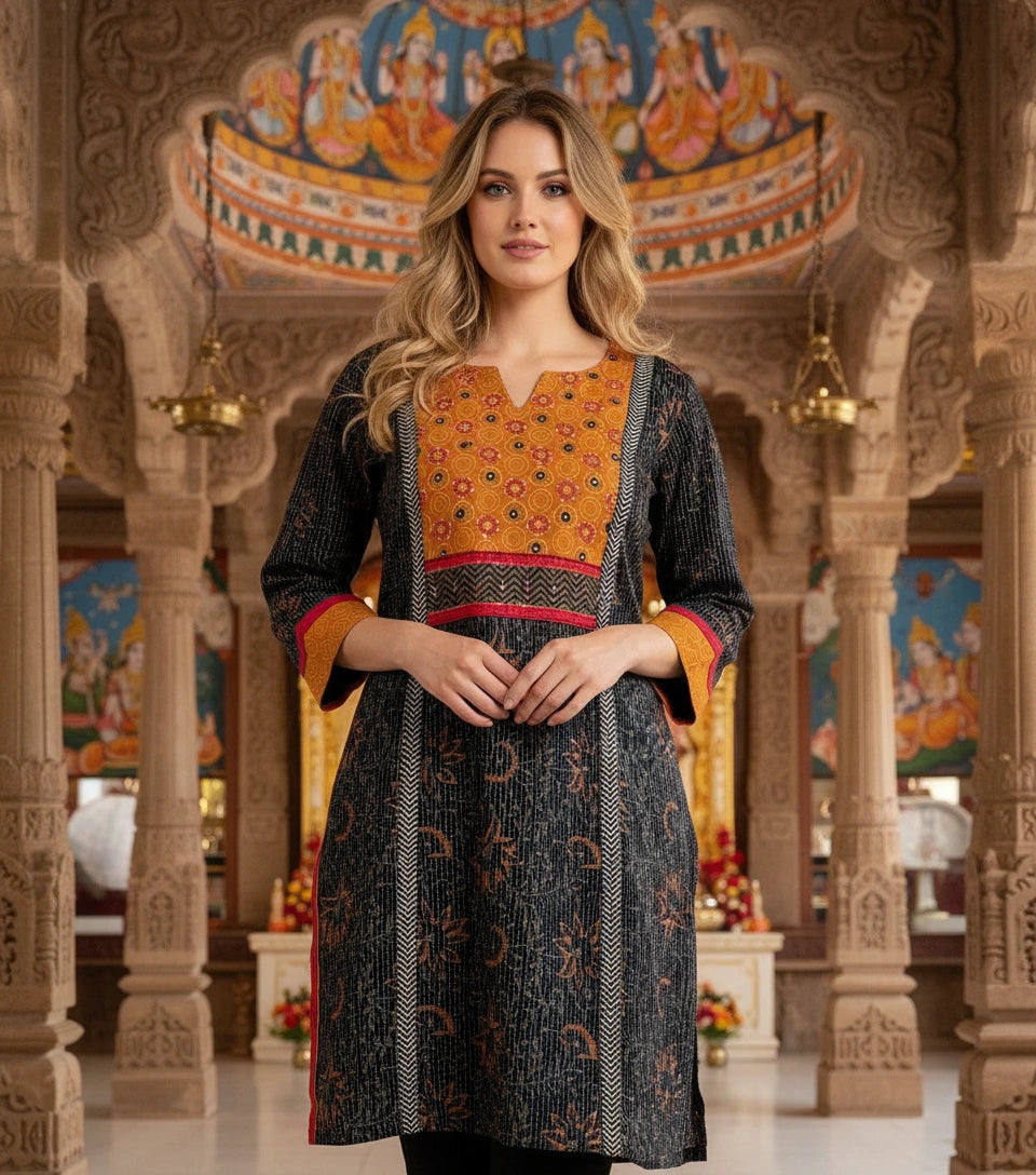 Cotton Kurti Long - Matchless Gifts