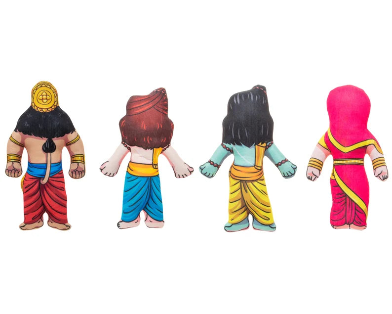 Rama Family Cloth Doll Set 7”