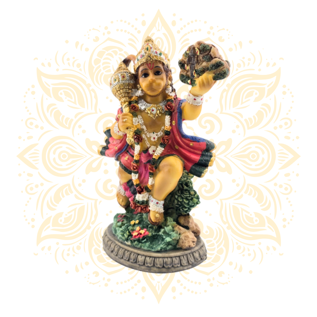 Polyresin Flying Hanuman 5"