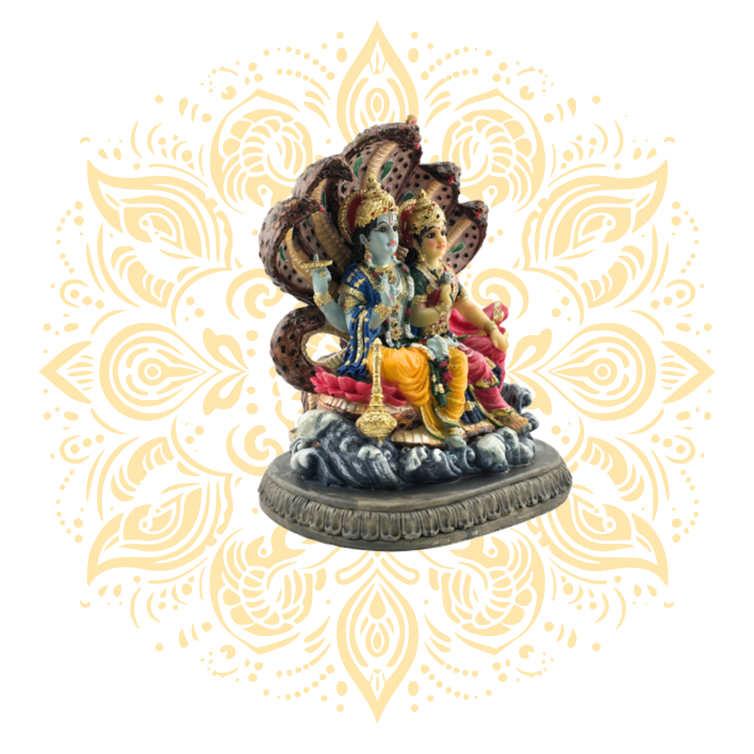 Polyresin Laxmi Narayan Sesa 6"