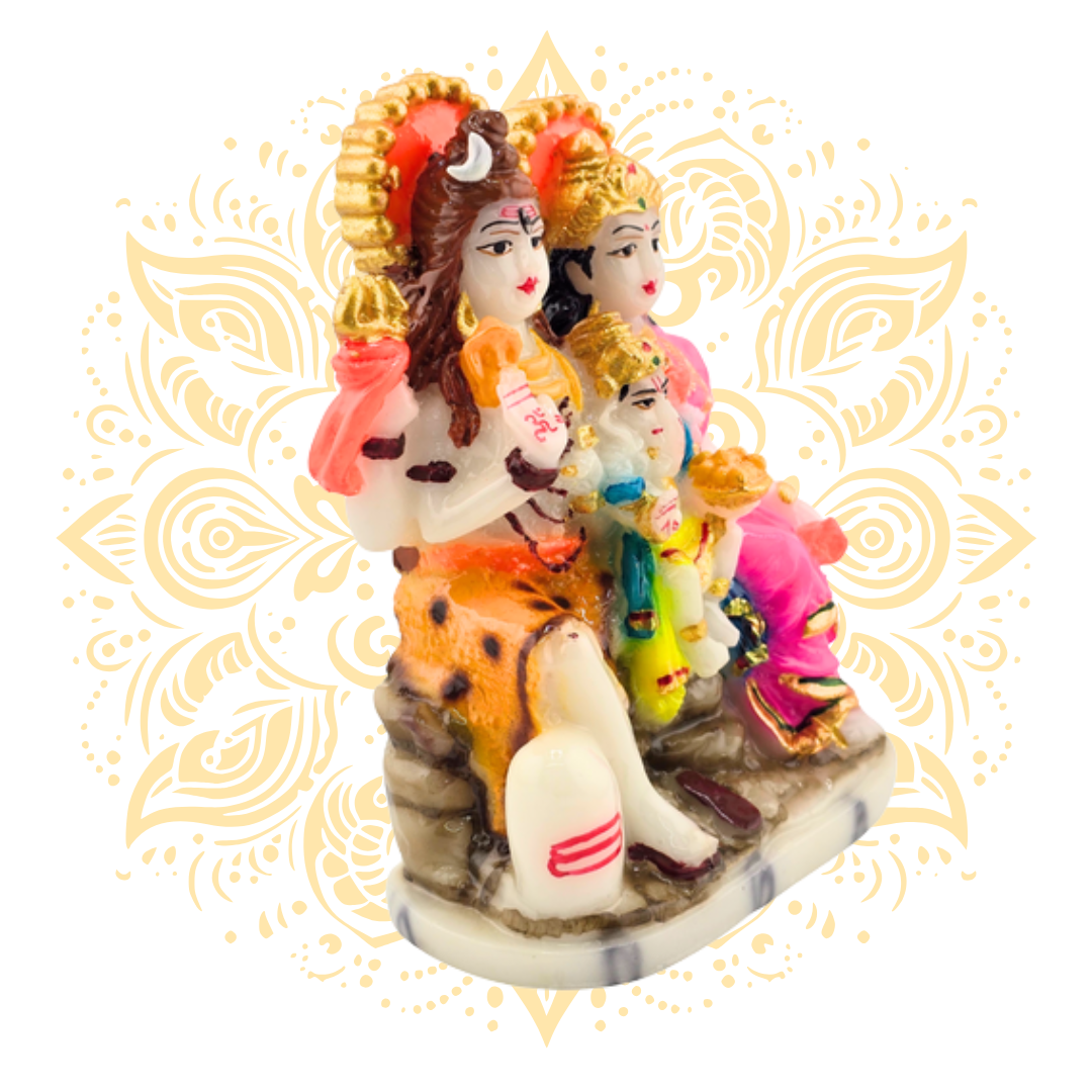 Polyresin Shiva Family 4"