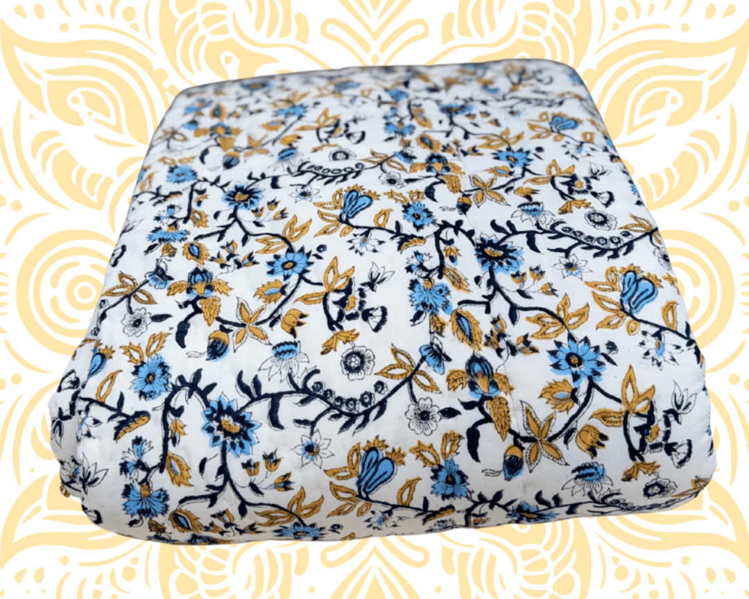 Printed Cotton Quilt - Queen Size 90" x 108" - Matchless Gifts14