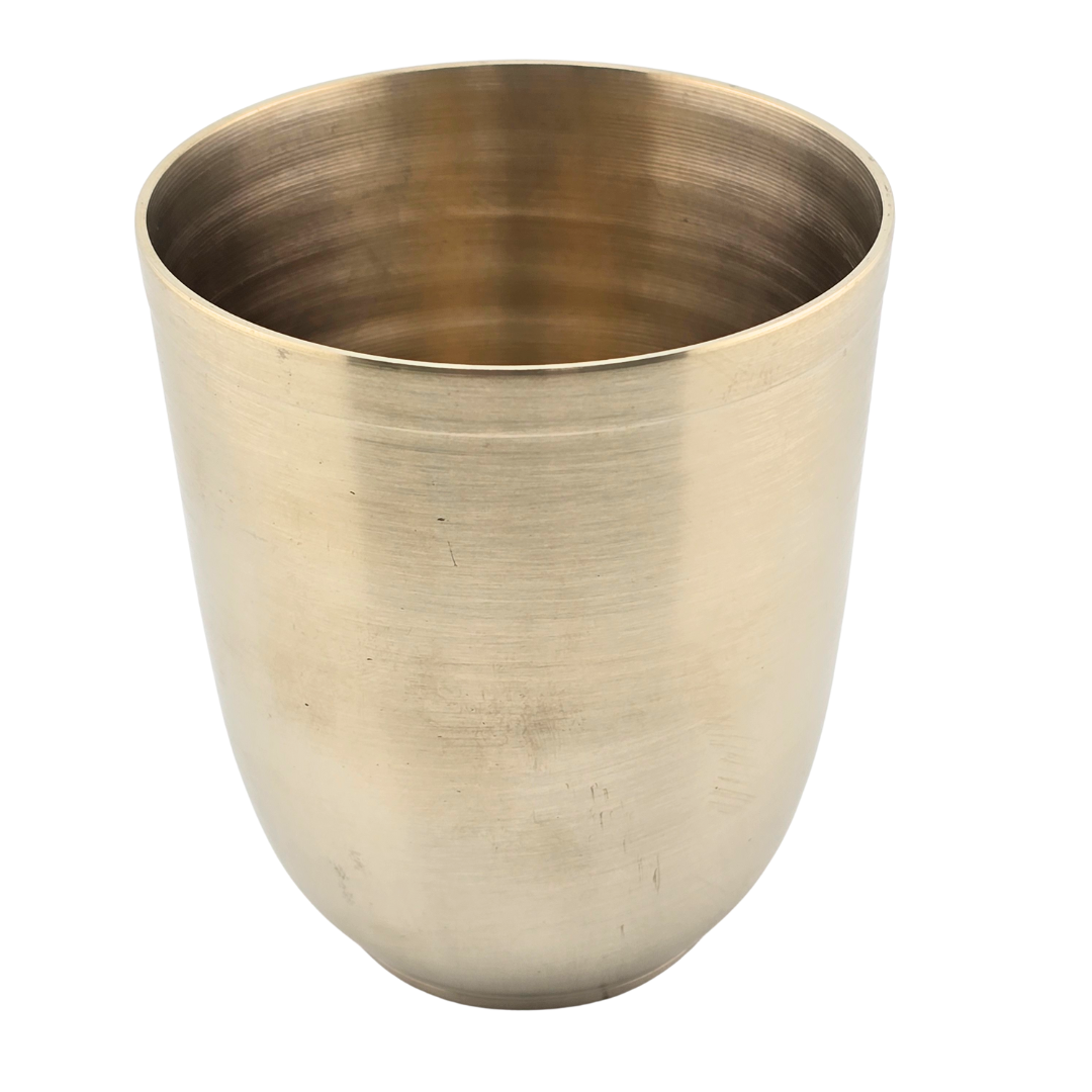 Kansa Brass Cup 4.5" Ayurvedic Drinking Tumbler - Matchless Gifts2