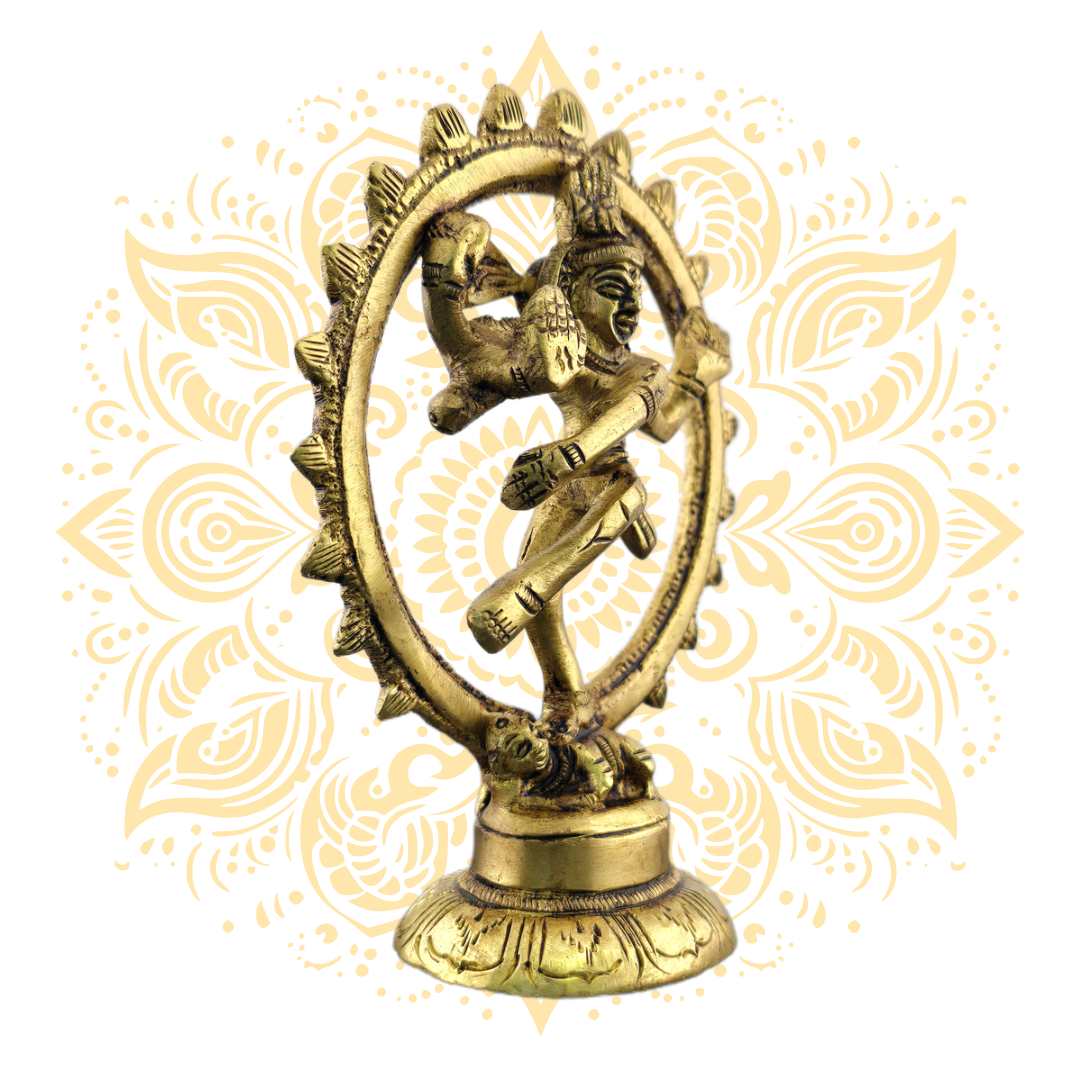 Brass Lord Shiva Nataraja Murti 4" - Matchless Gifts2