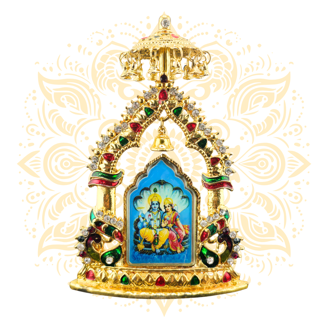 Golden Mini Mandir Deity Altar 4.5" - Matchless Gifts6