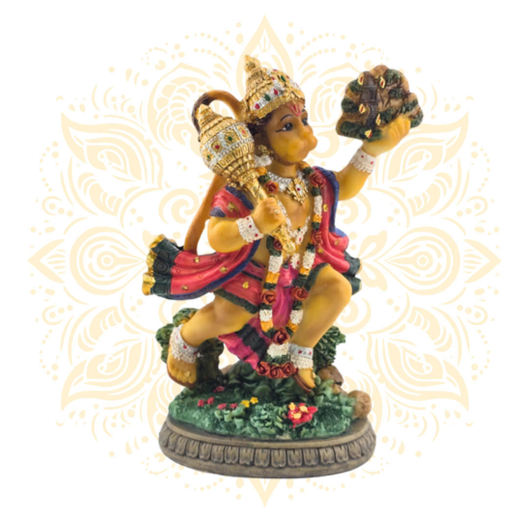 Polyresin Flying Hanuman 5"