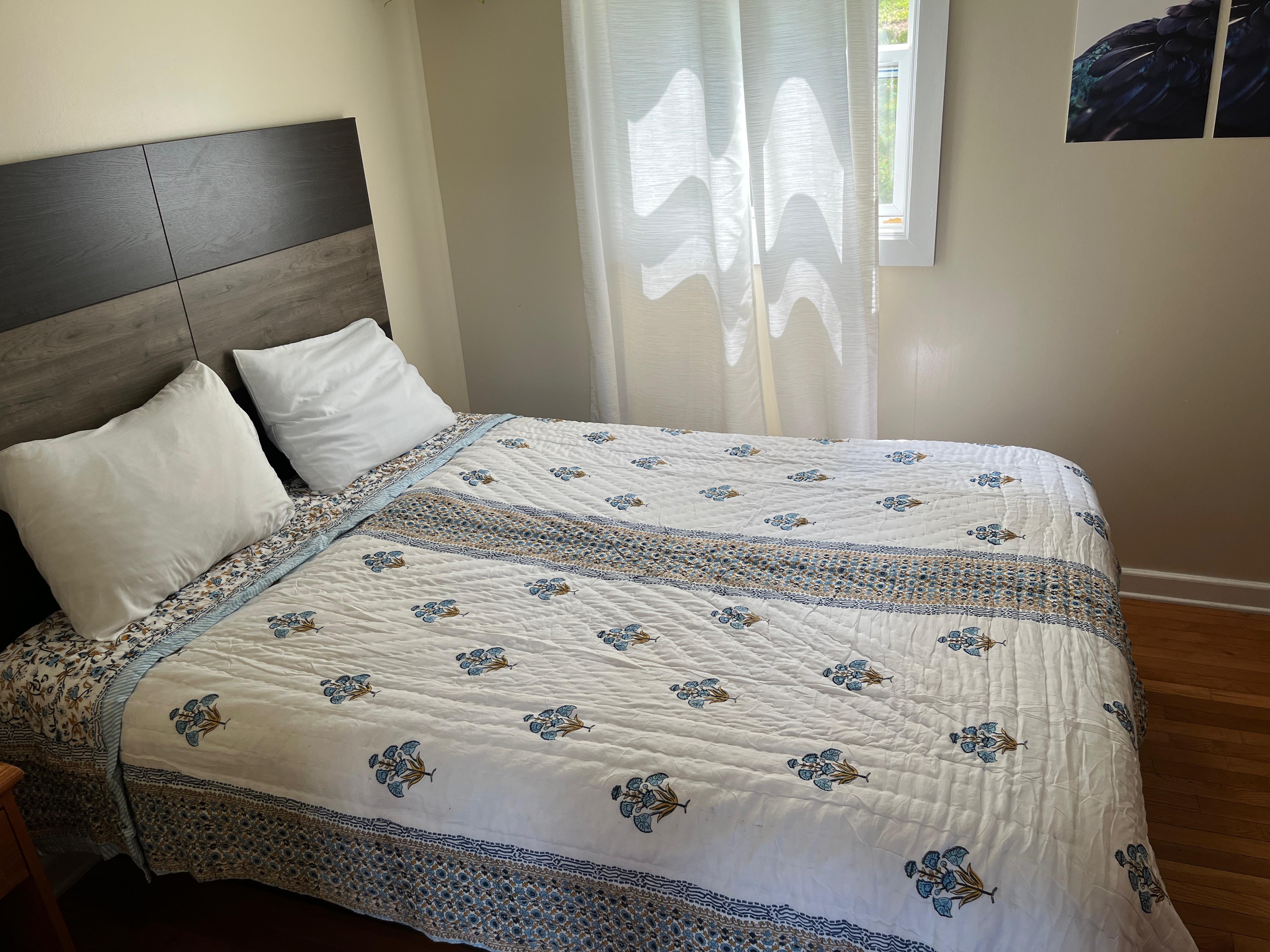 Printed Cotton Quilt - Queen Size 90" x 108" - Matchless Gifts28