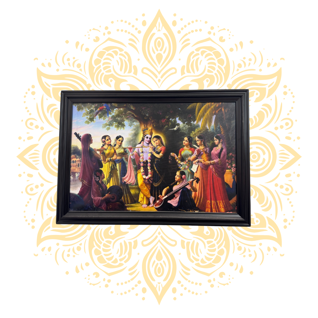 Framed Krishna Art 29" x 41"