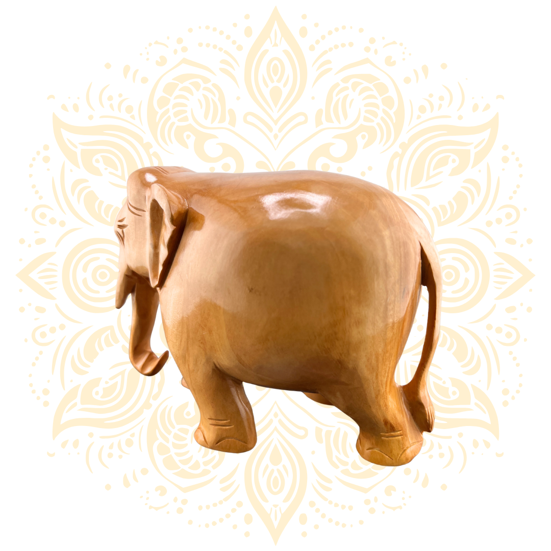 Wooden Fine Plain Elephant