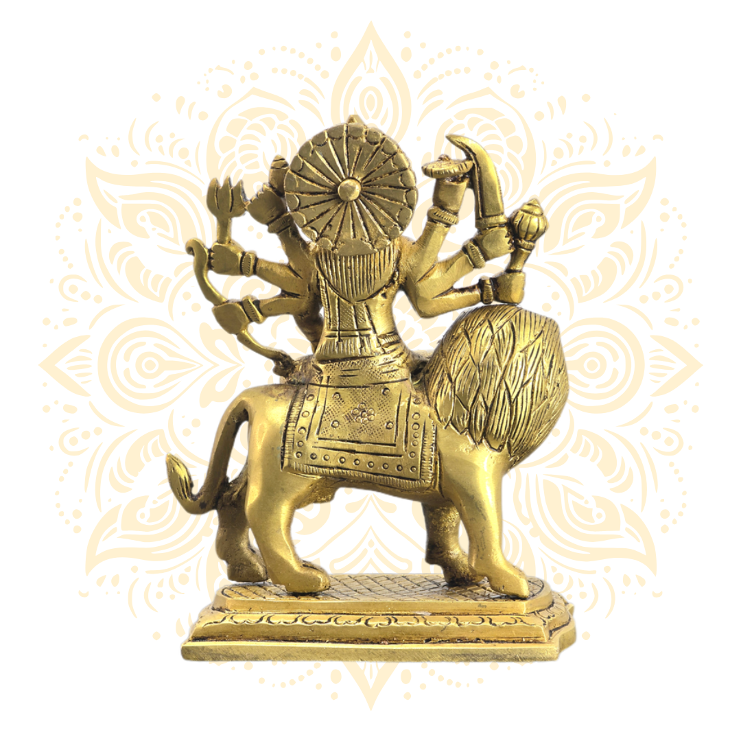 Brass Durga 6"