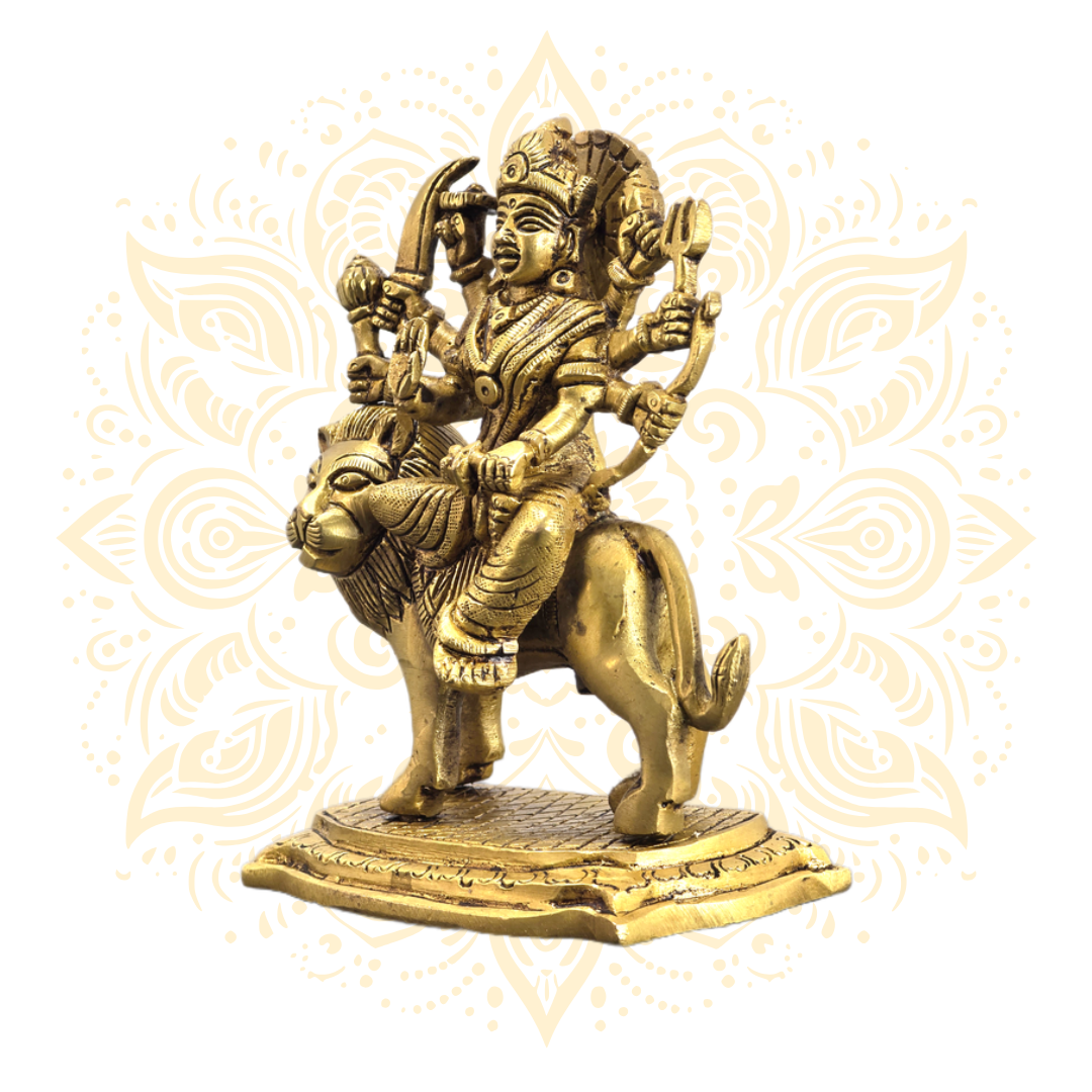 Brass Durga 6"