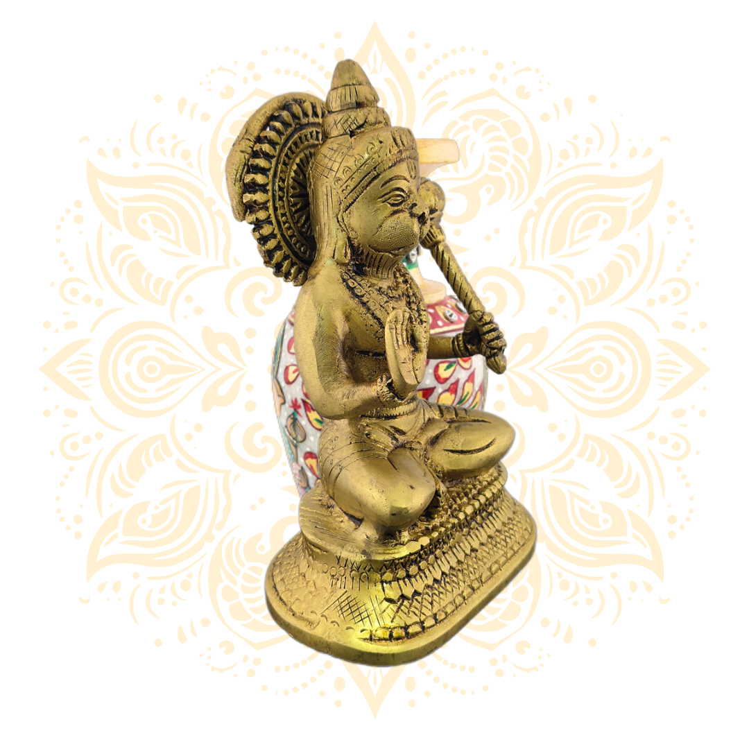 Brass Hanuman Gada 6.5"