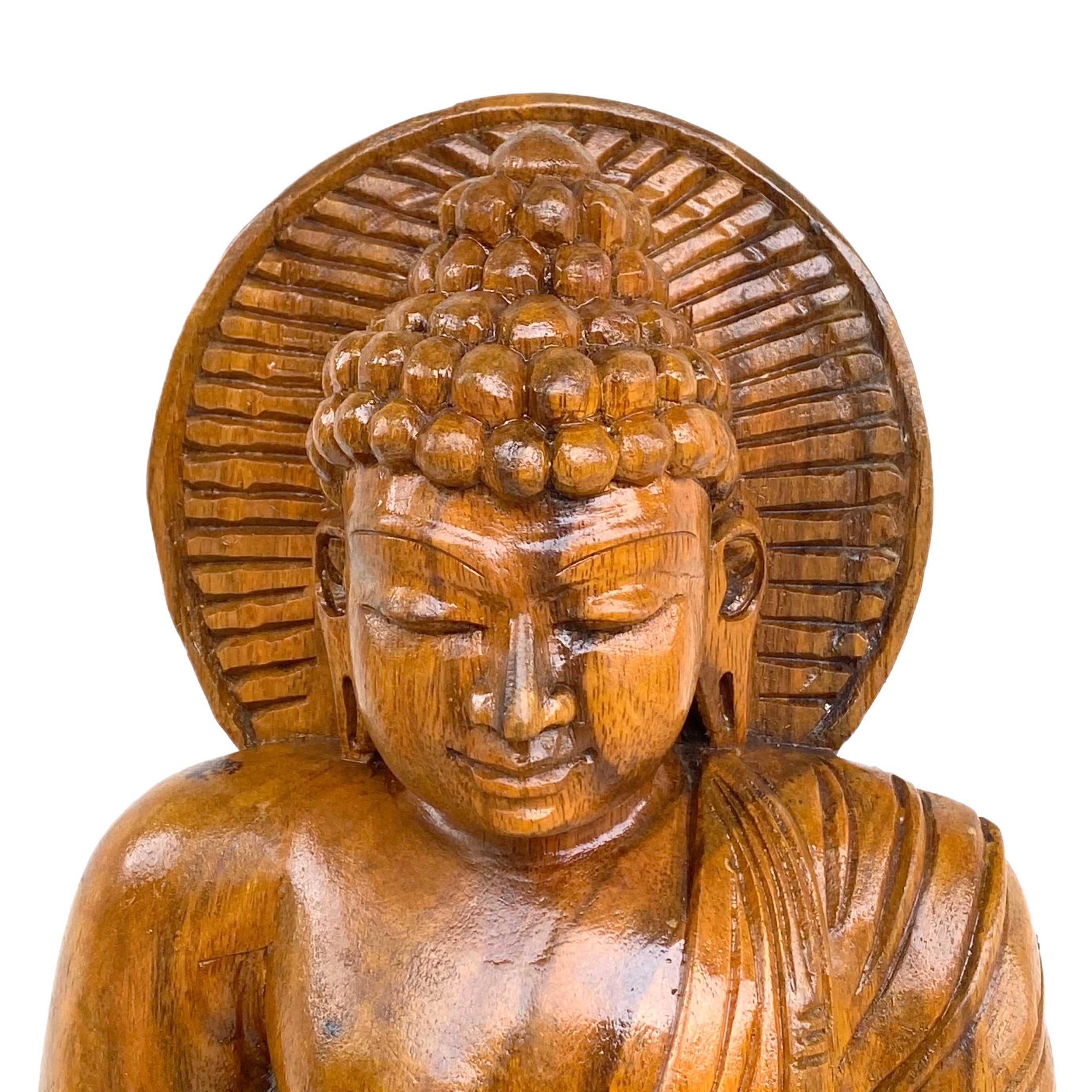 Wooden Buddha 24"