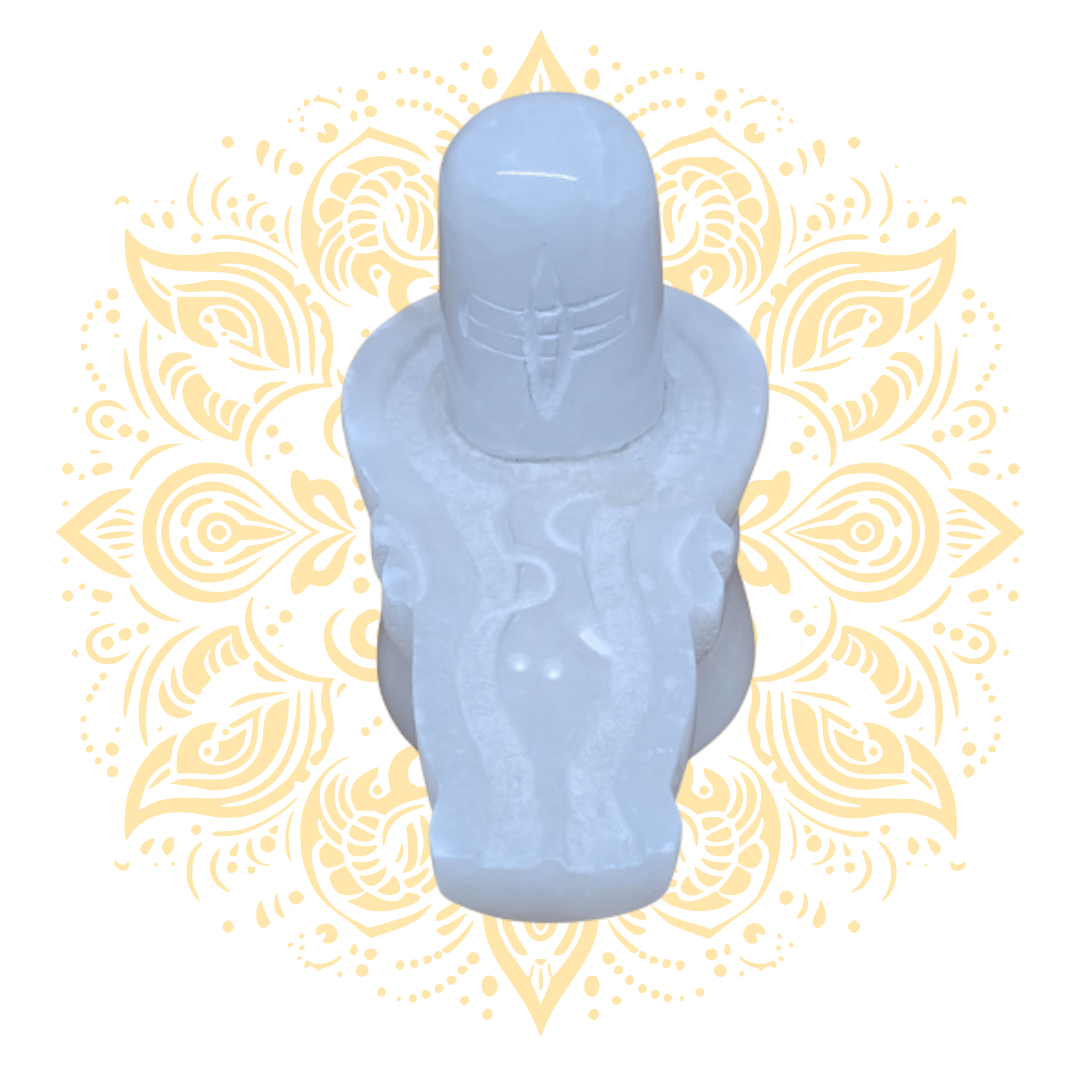 Marble Shiva Linga White