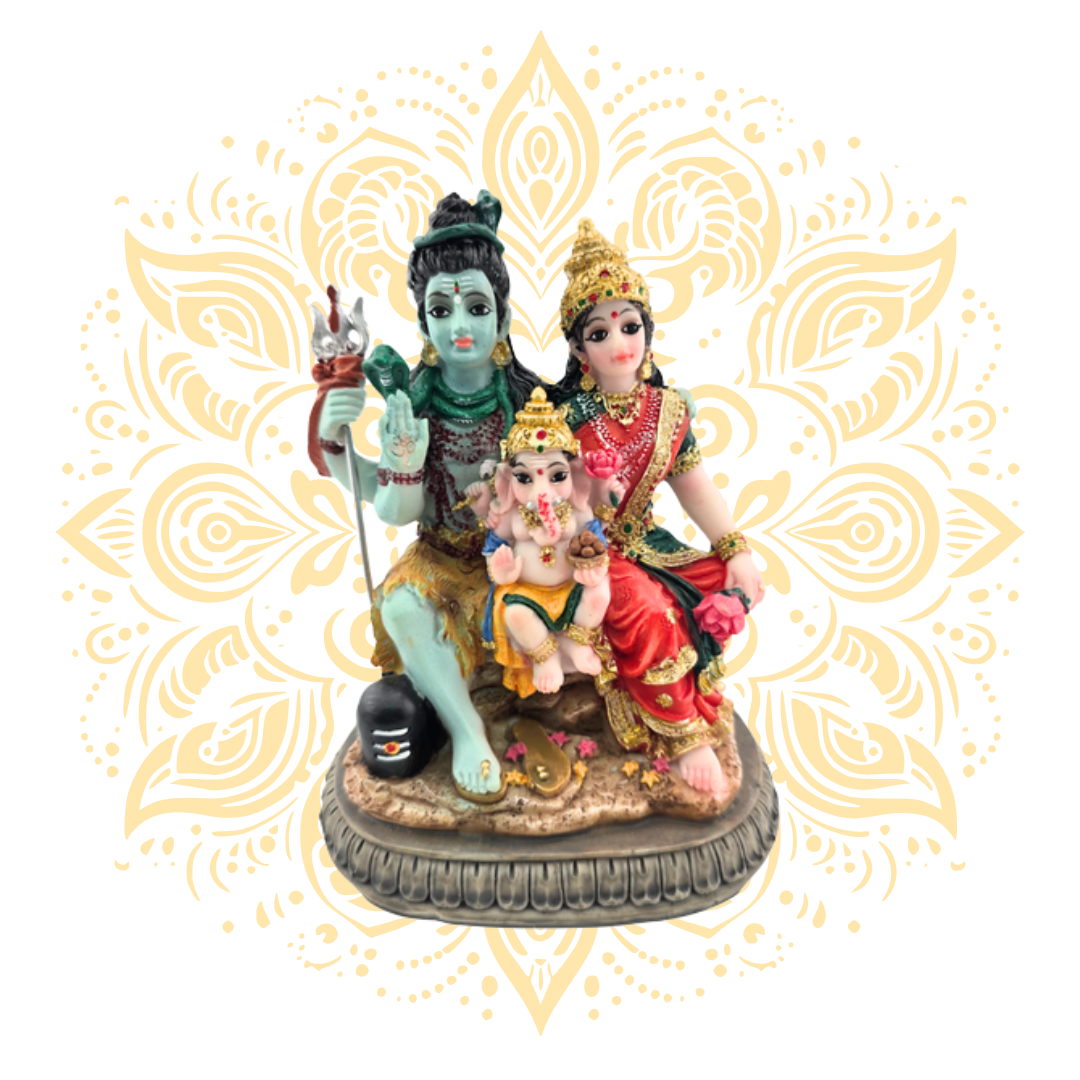 Polyresin Shiva Family 3.5"