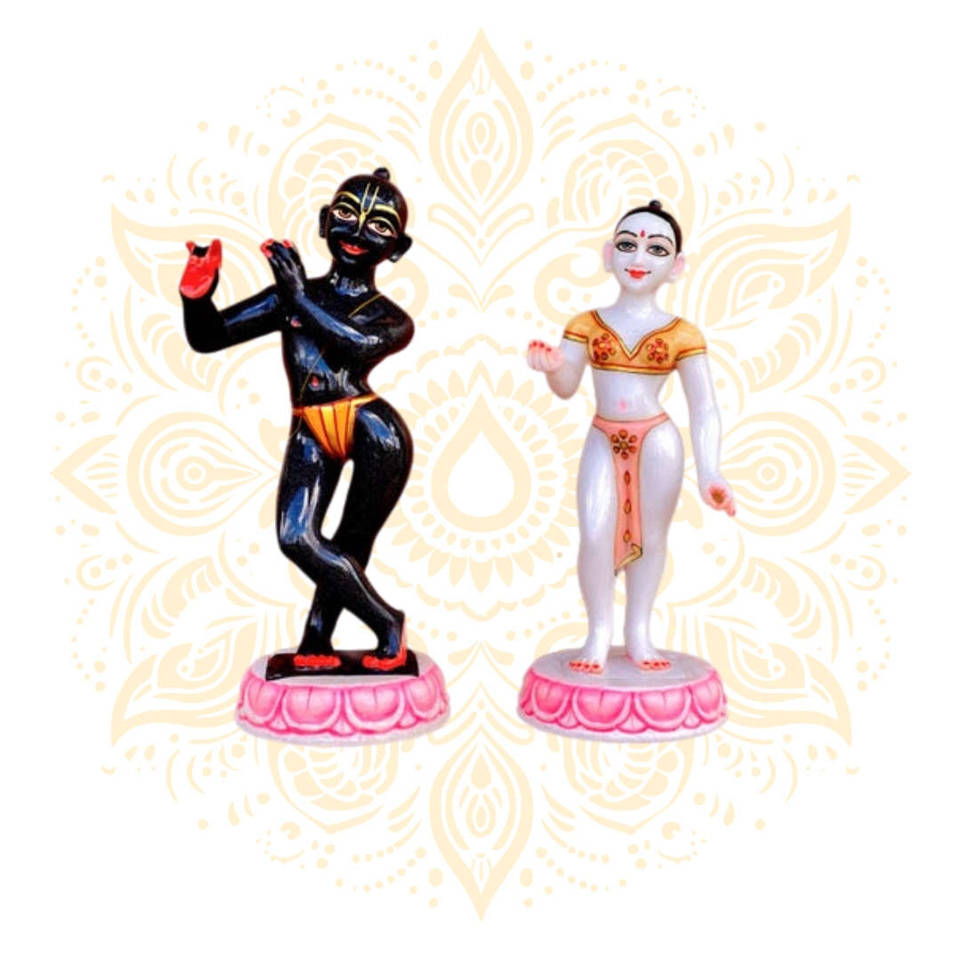 Sri Radha Krishna Murti Set 15" - Matchless Gifts1