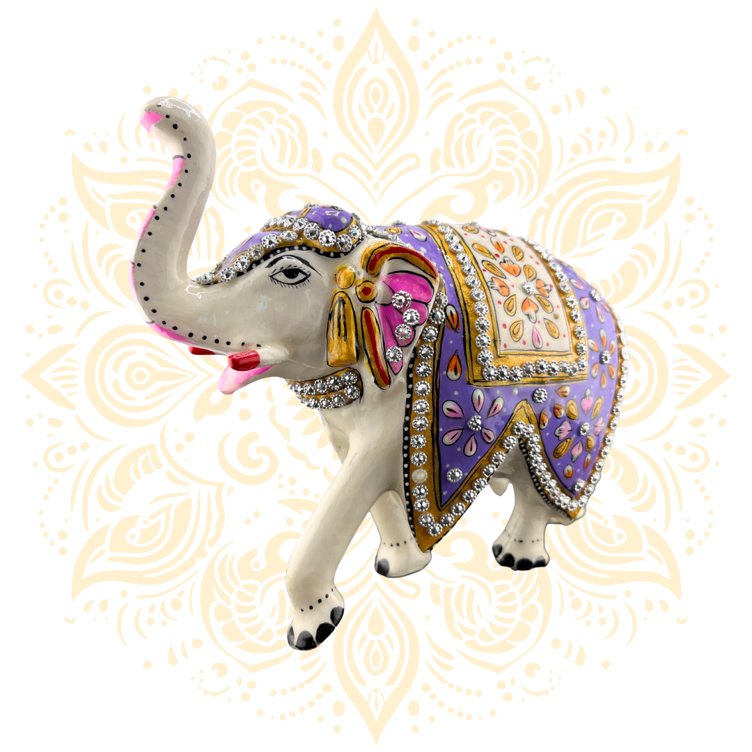Handcrafted Metal Elephant Figurine 6" - Matchless Gifts3