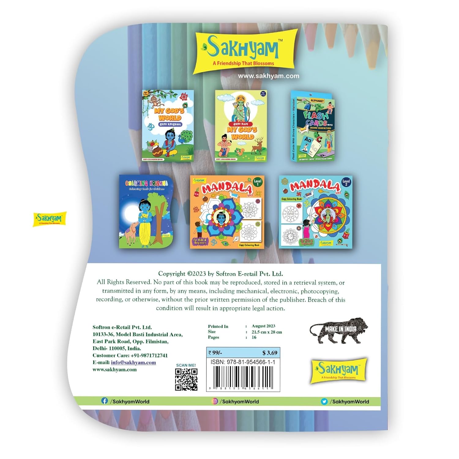 Sakhyam Glimpses of Ramayan Coloring Book - Matchless Gifts2