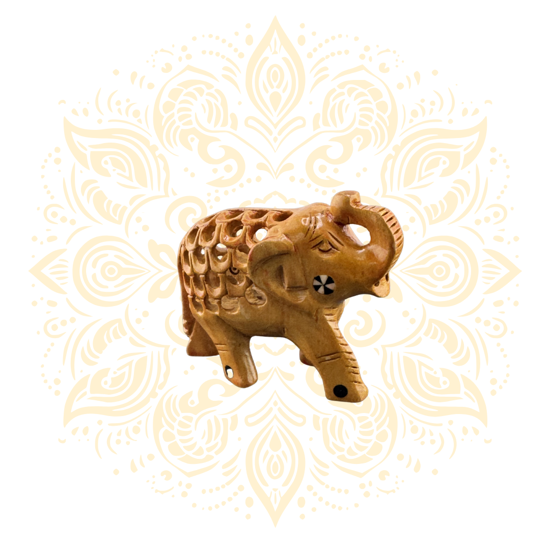 Wooden Jali Salamidar Elephant