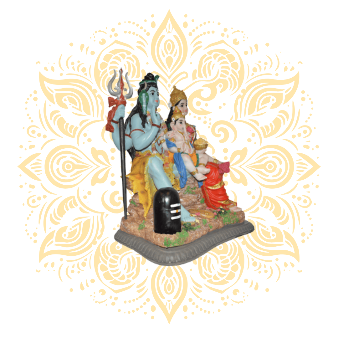 Polyresin Shiva Family 19"