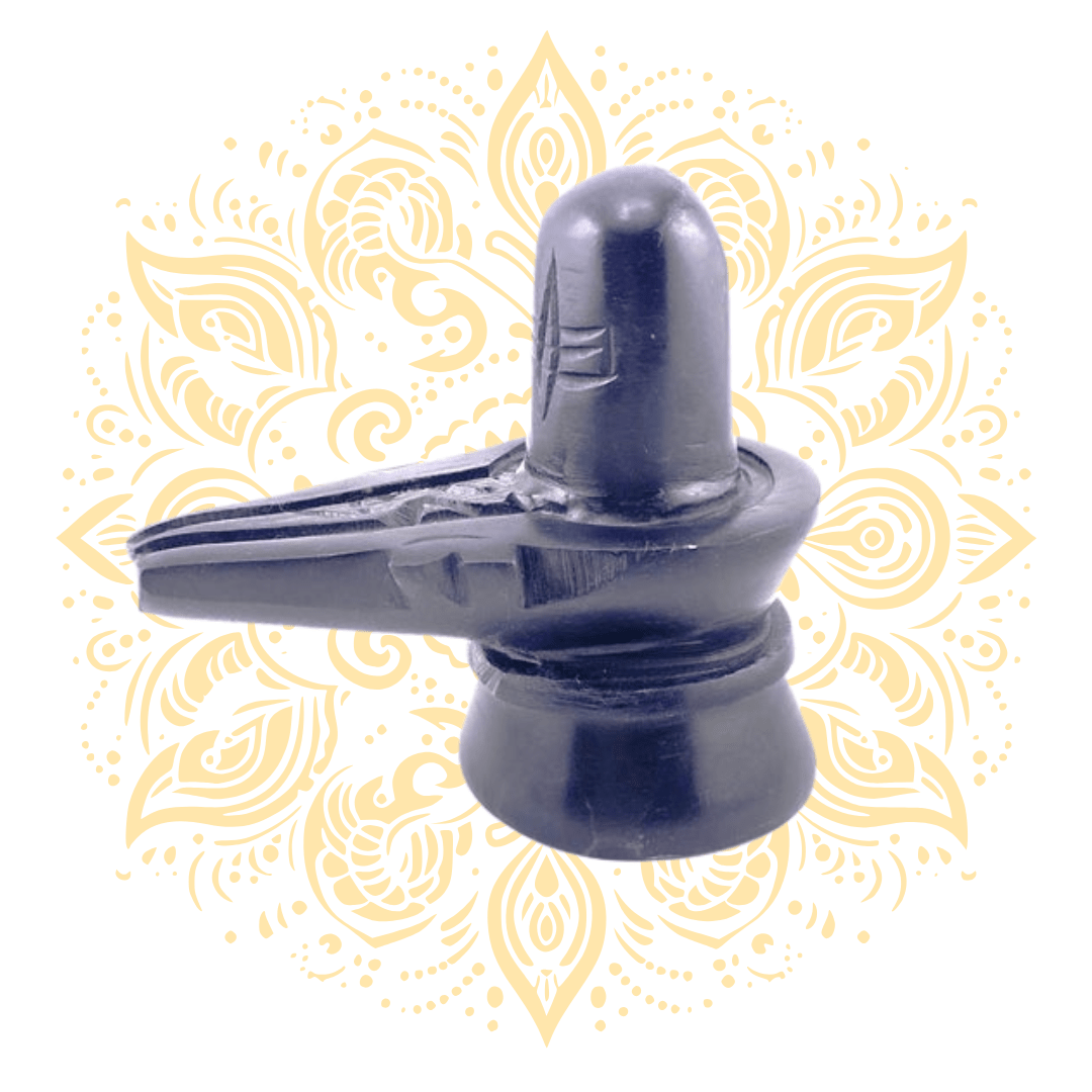 Stone Black Shiva Linga 4.5 x 5" - Matchless Gifts