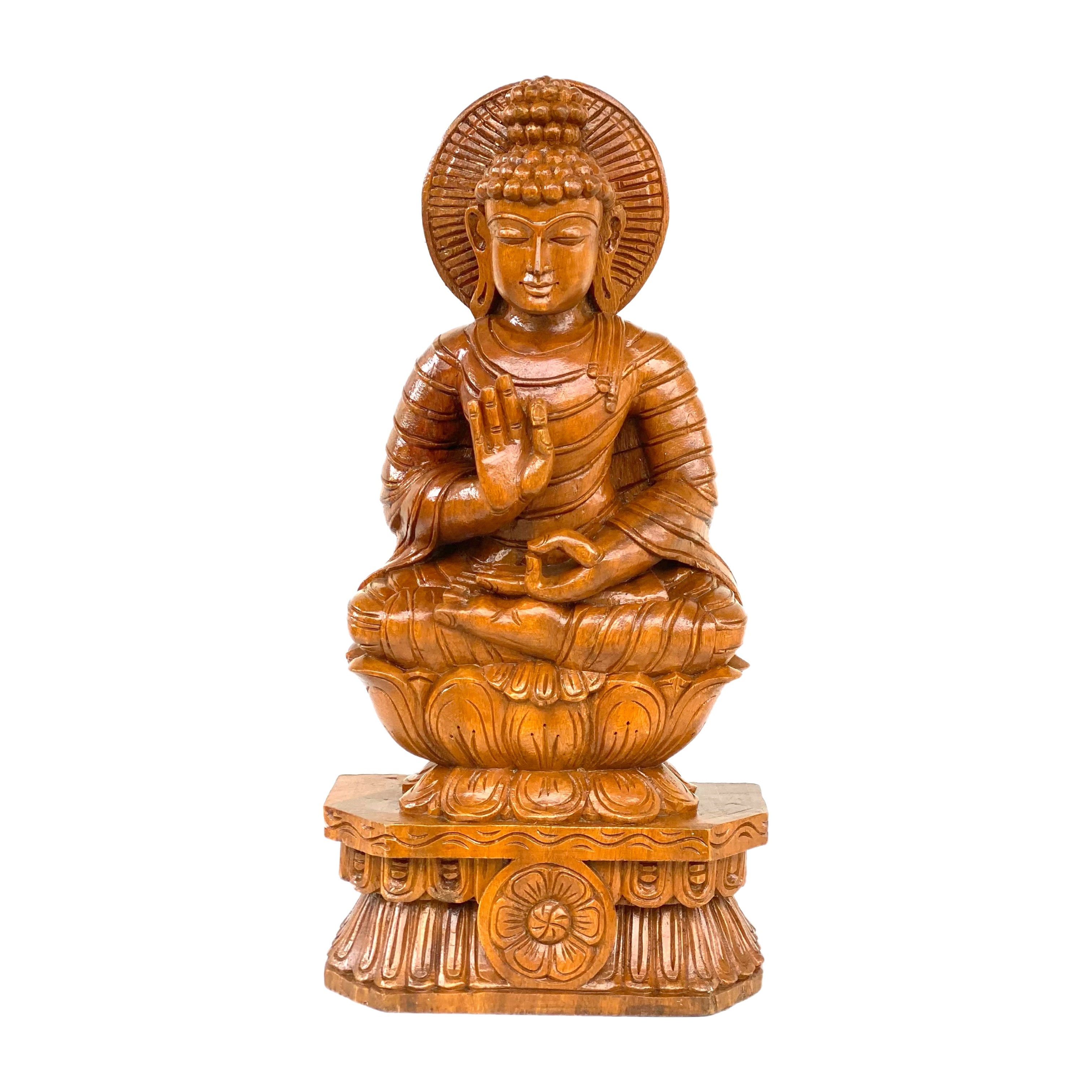 Wooden Buddha 24"