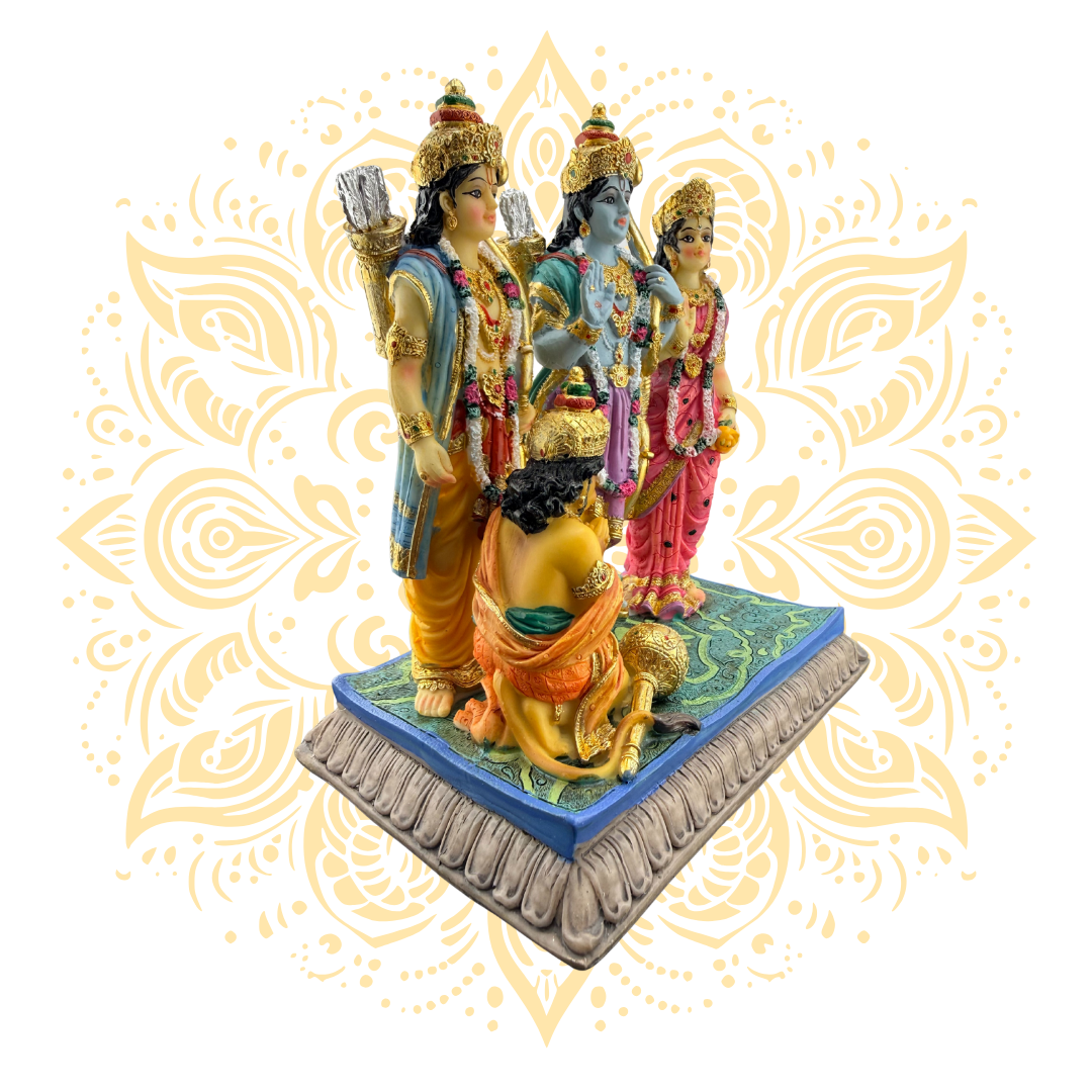 Polyresin Sita Ram Family 8.5"