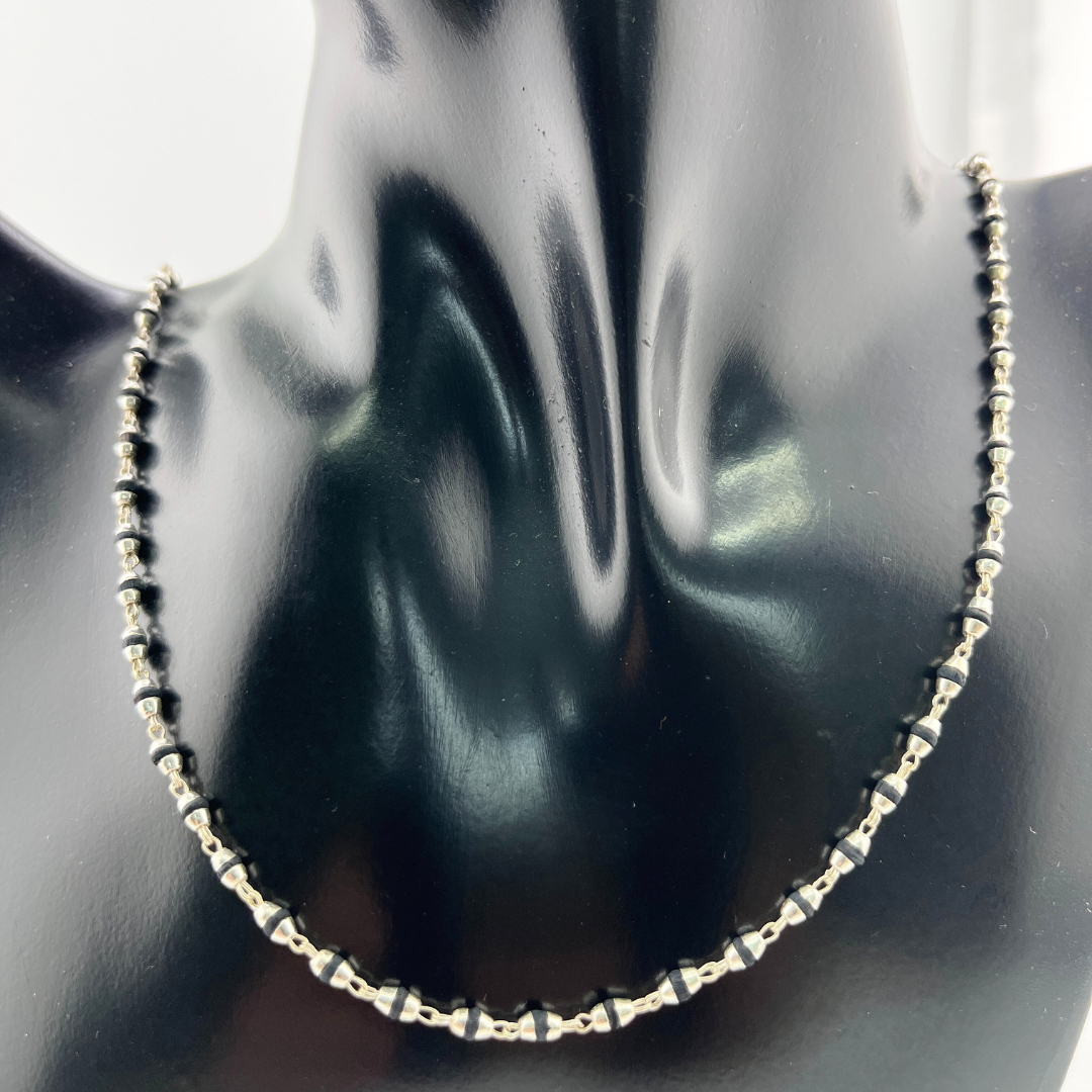 Silver Tulsi Kanthi Mala