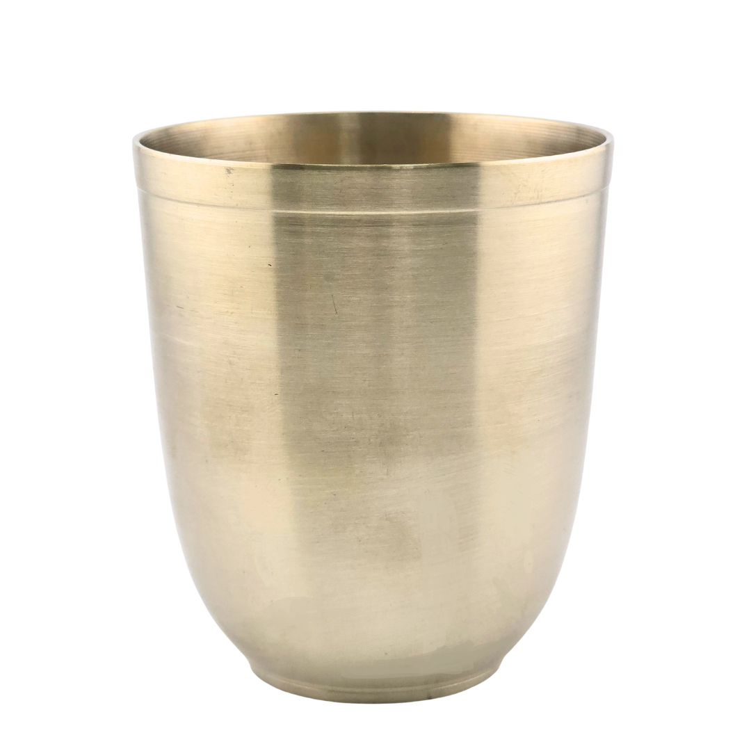 Kansa Brass Cup 4.5" Ayurvedic Drinking Tumbler - Matchless Gifts1
