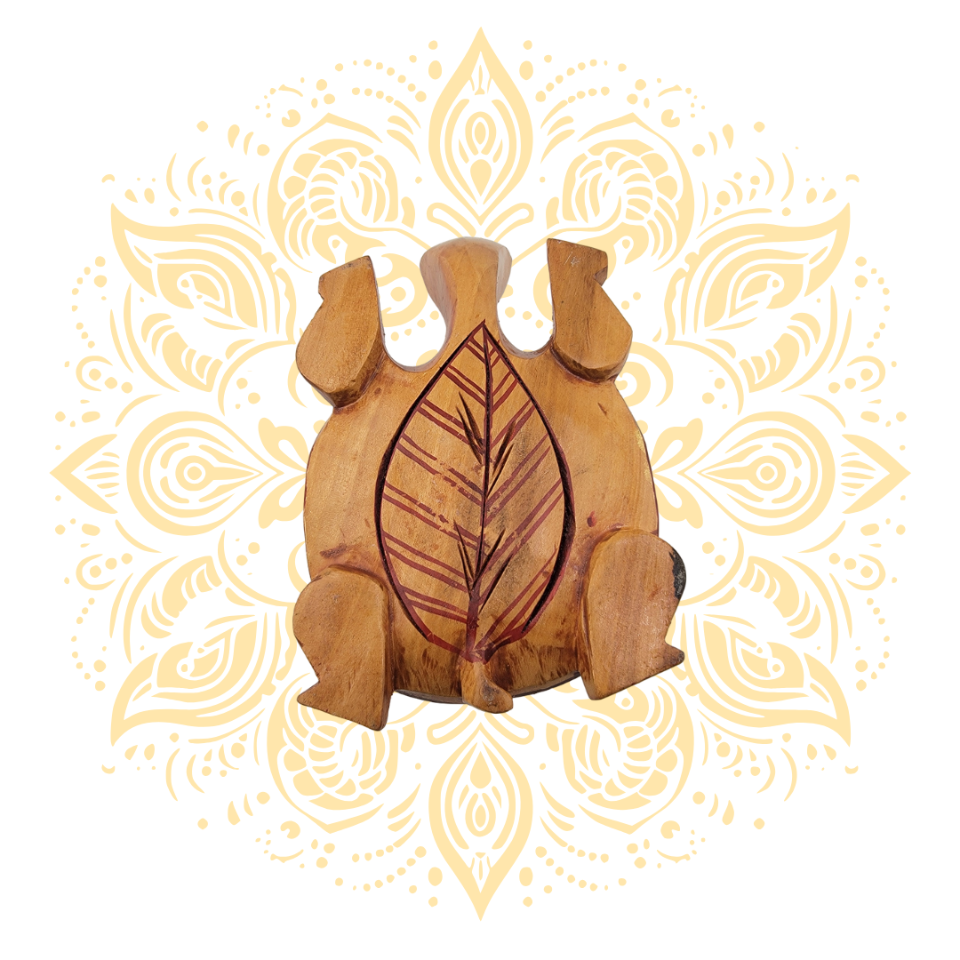 Wooden Painted Tortoise – 3" to 6"