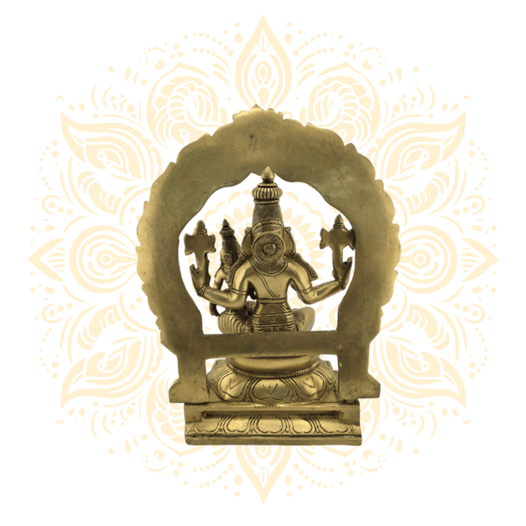 Brass Narasimha Laxmi 12" - Matchless Gifts