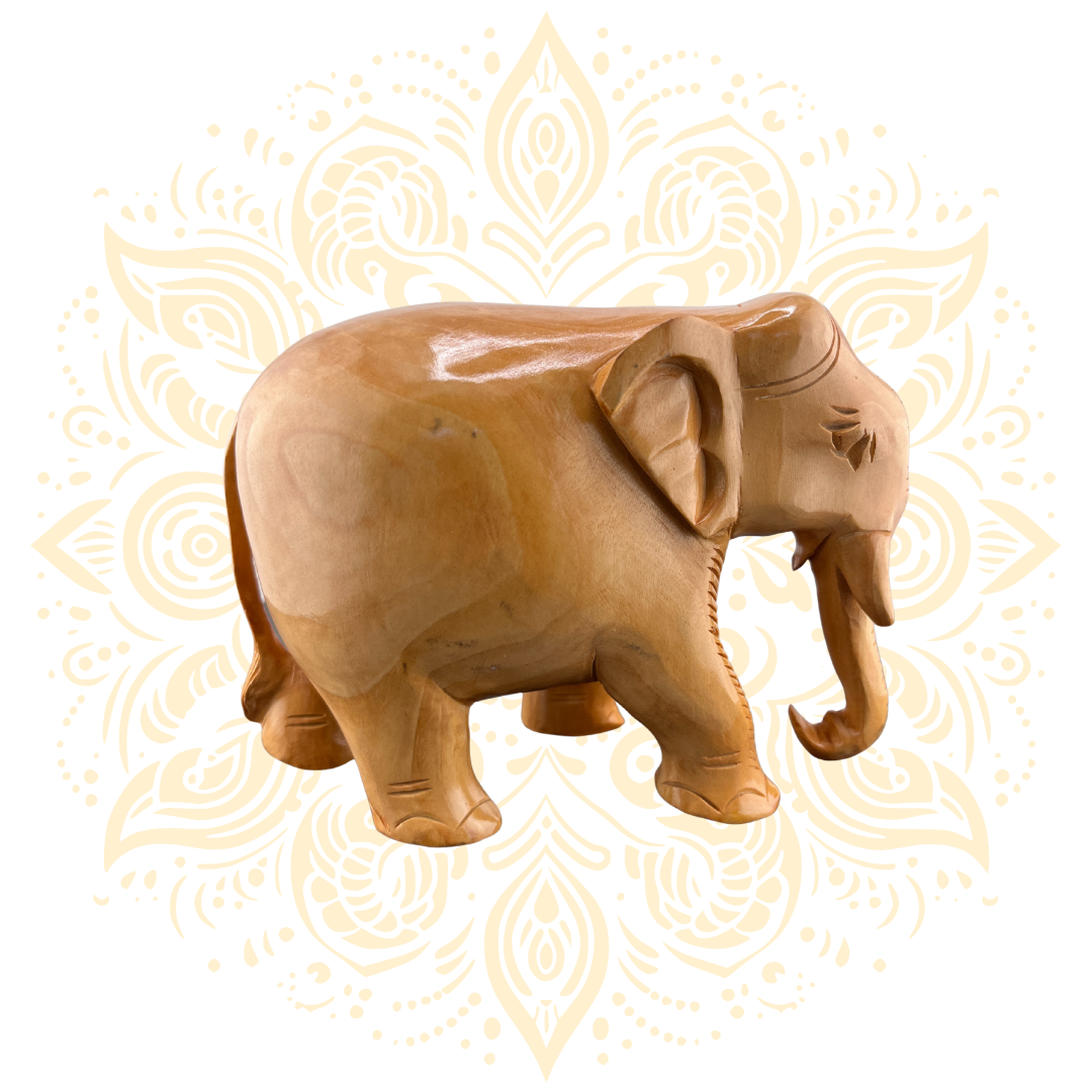 Wooden Fine Plain Elephant