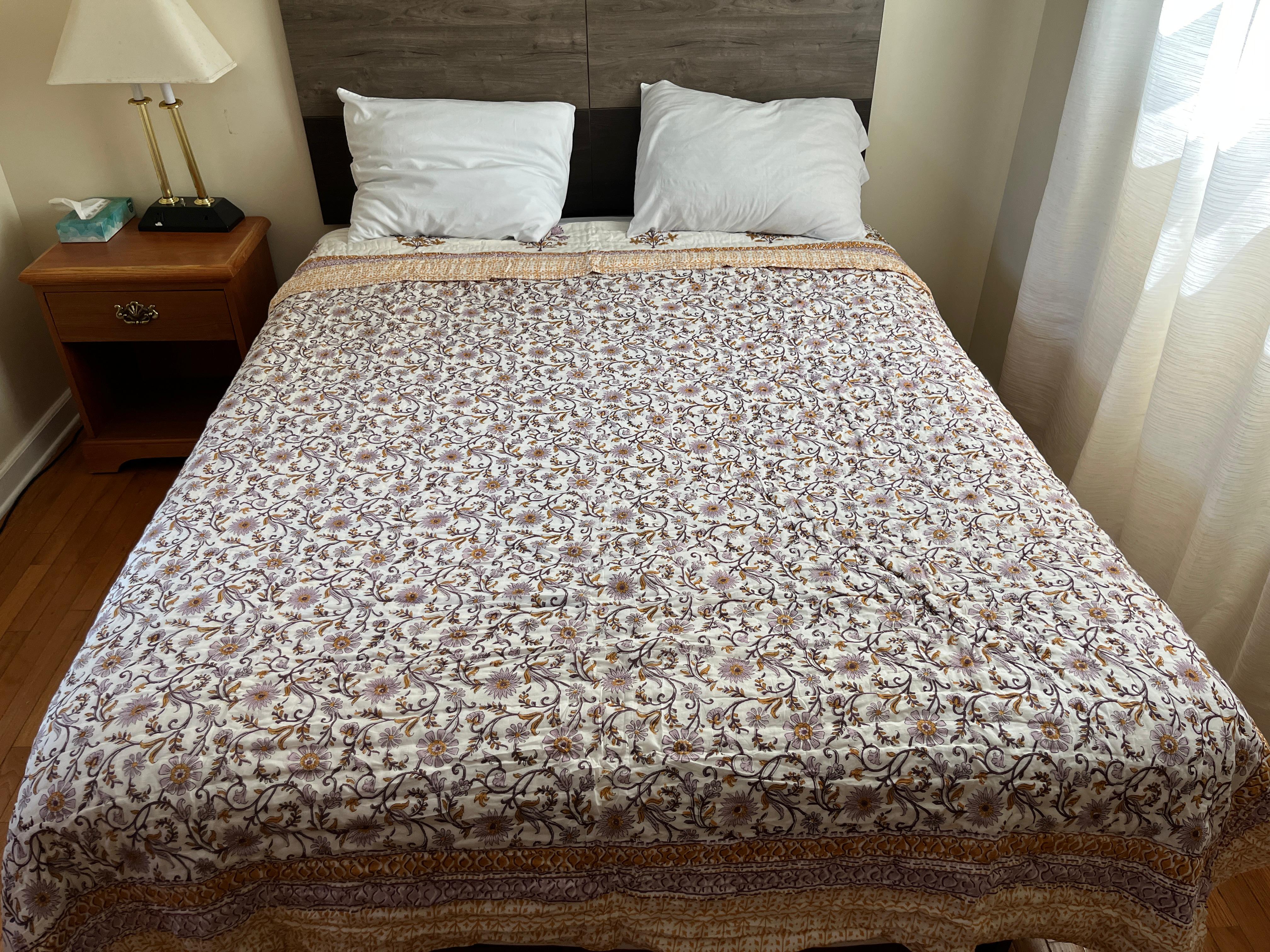 Printed Cotton Quilt - Queen Size 90" x 108" - Matchless Gifts18