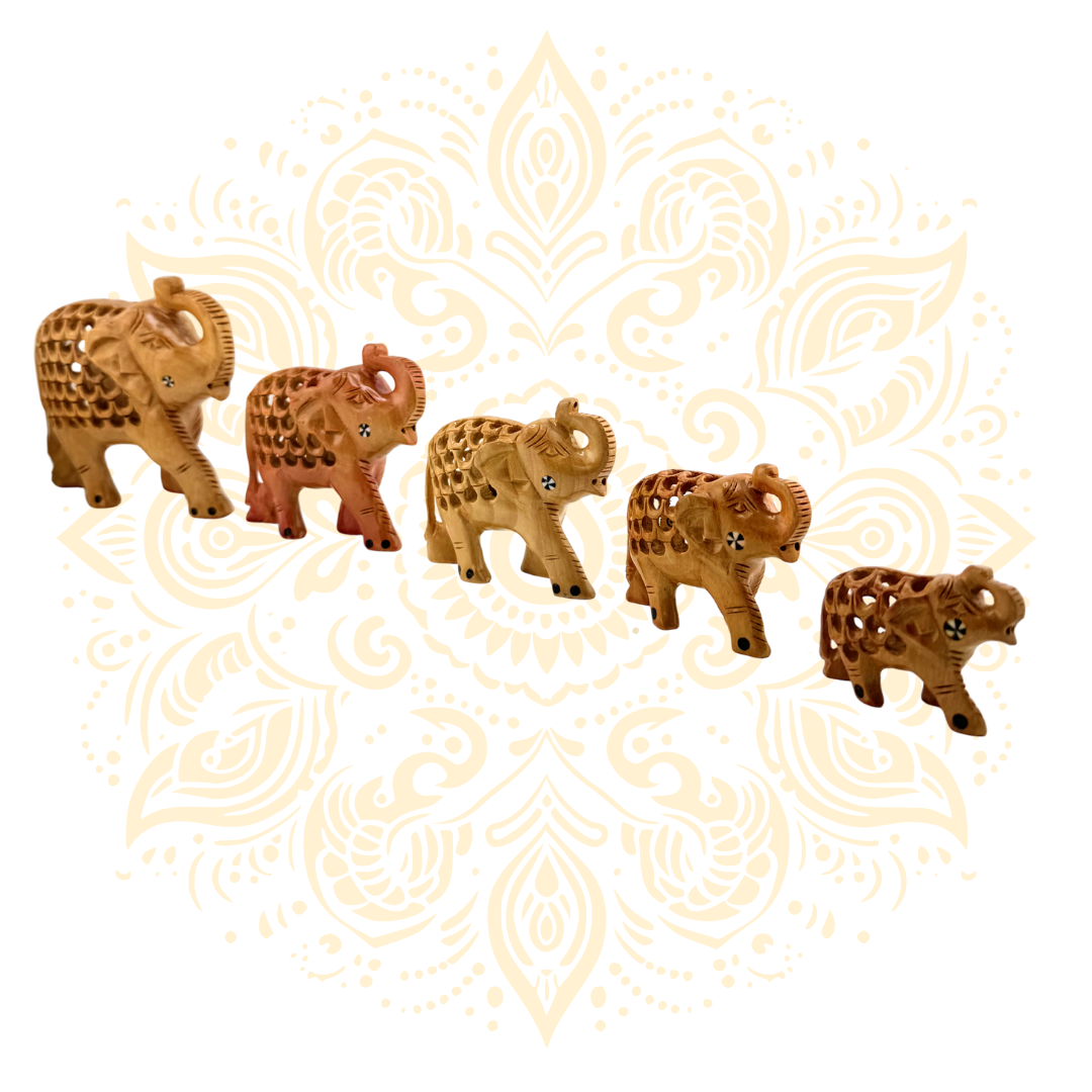 Wooden Jali Salamidar Elephant