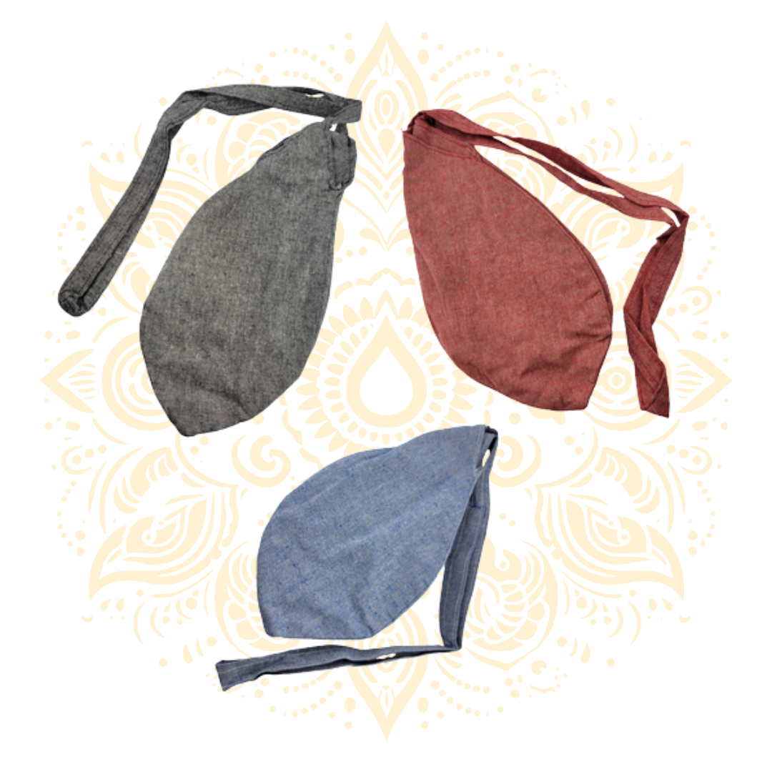 Khadi Simple Color Bead Bag
