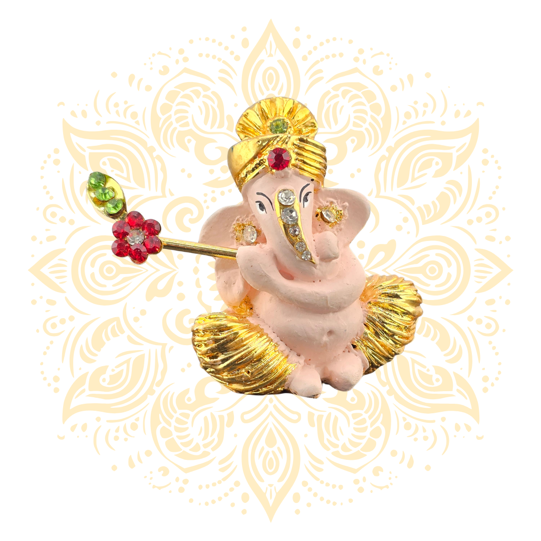 Mini Lord Ganesh Murti 2.25" - 5 colors available - Matchless Gifts1