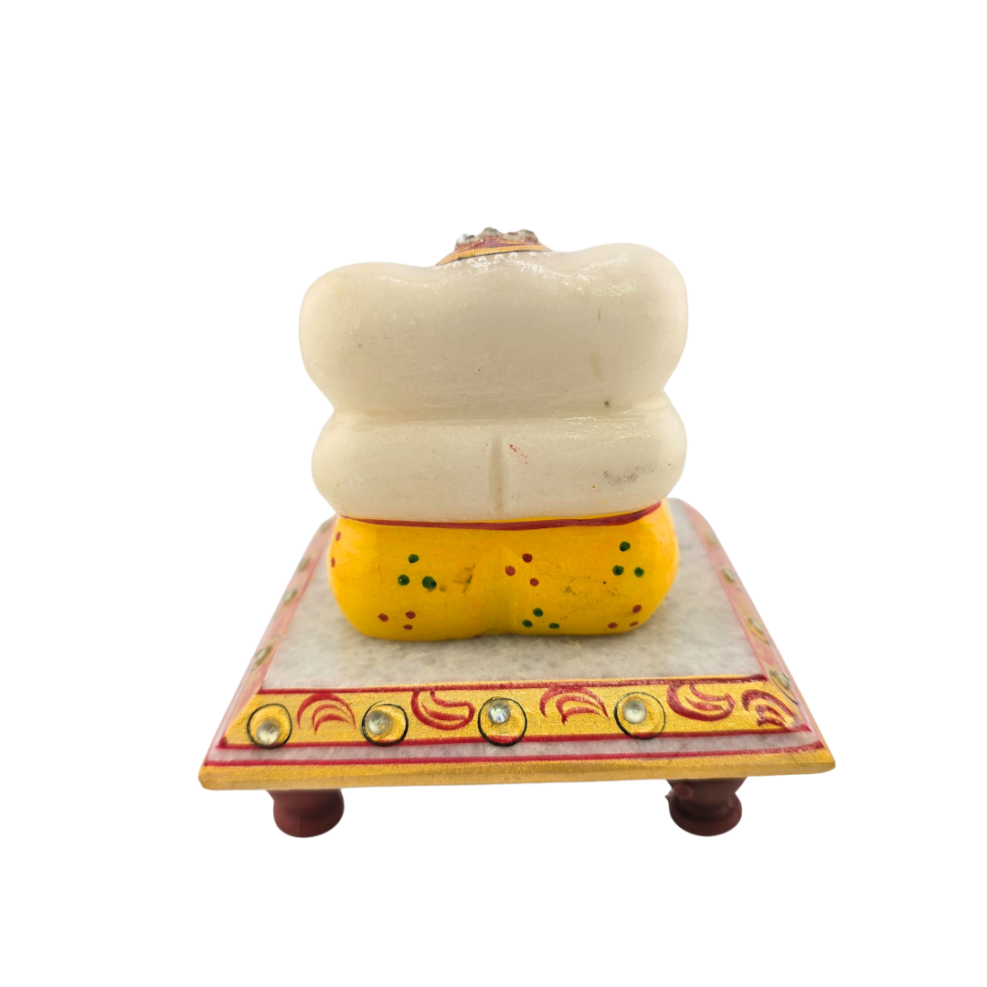 Lord Ganesh On Chowki Murti 3" - Matchless Gifts5
