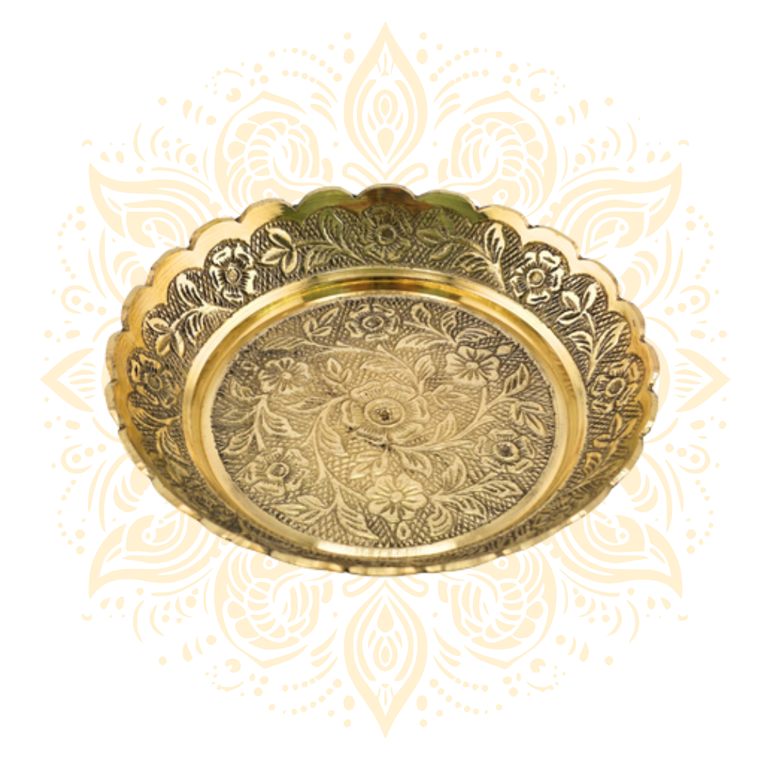 Kansa Brass Plate 6"