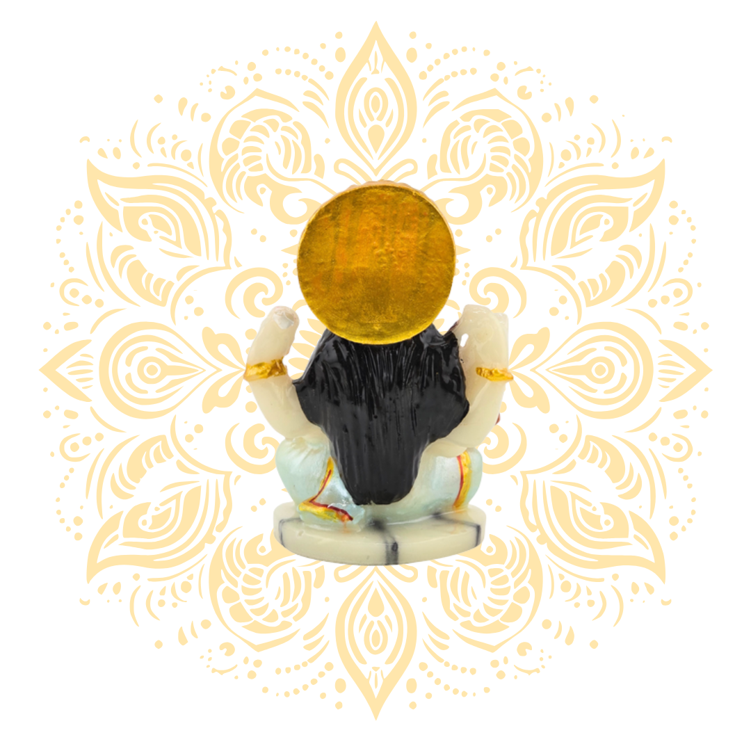 Polyresin Saraswati 4"