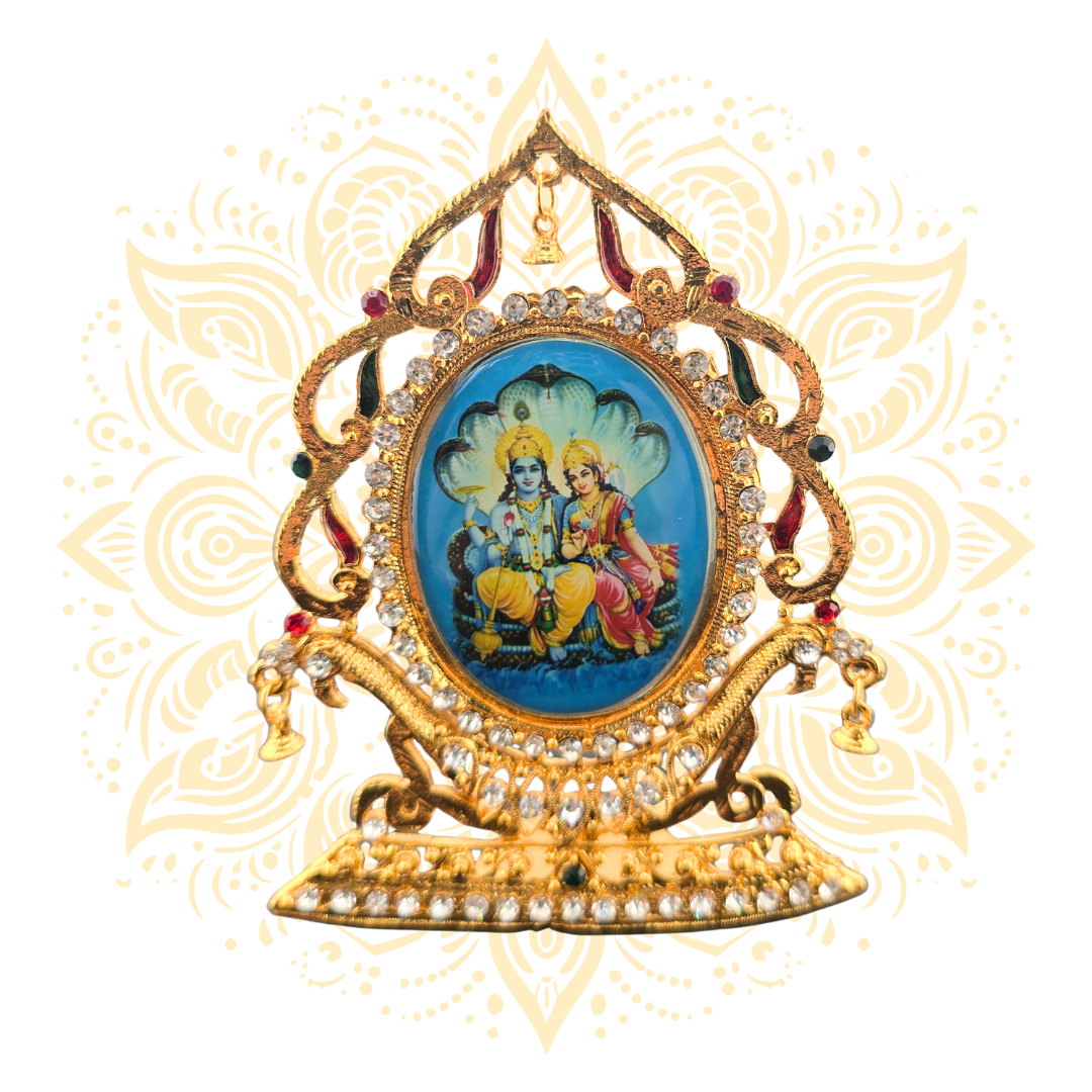 Prarthana Golden Metal Deity Mini Altar Stand - Matchless Gifts6